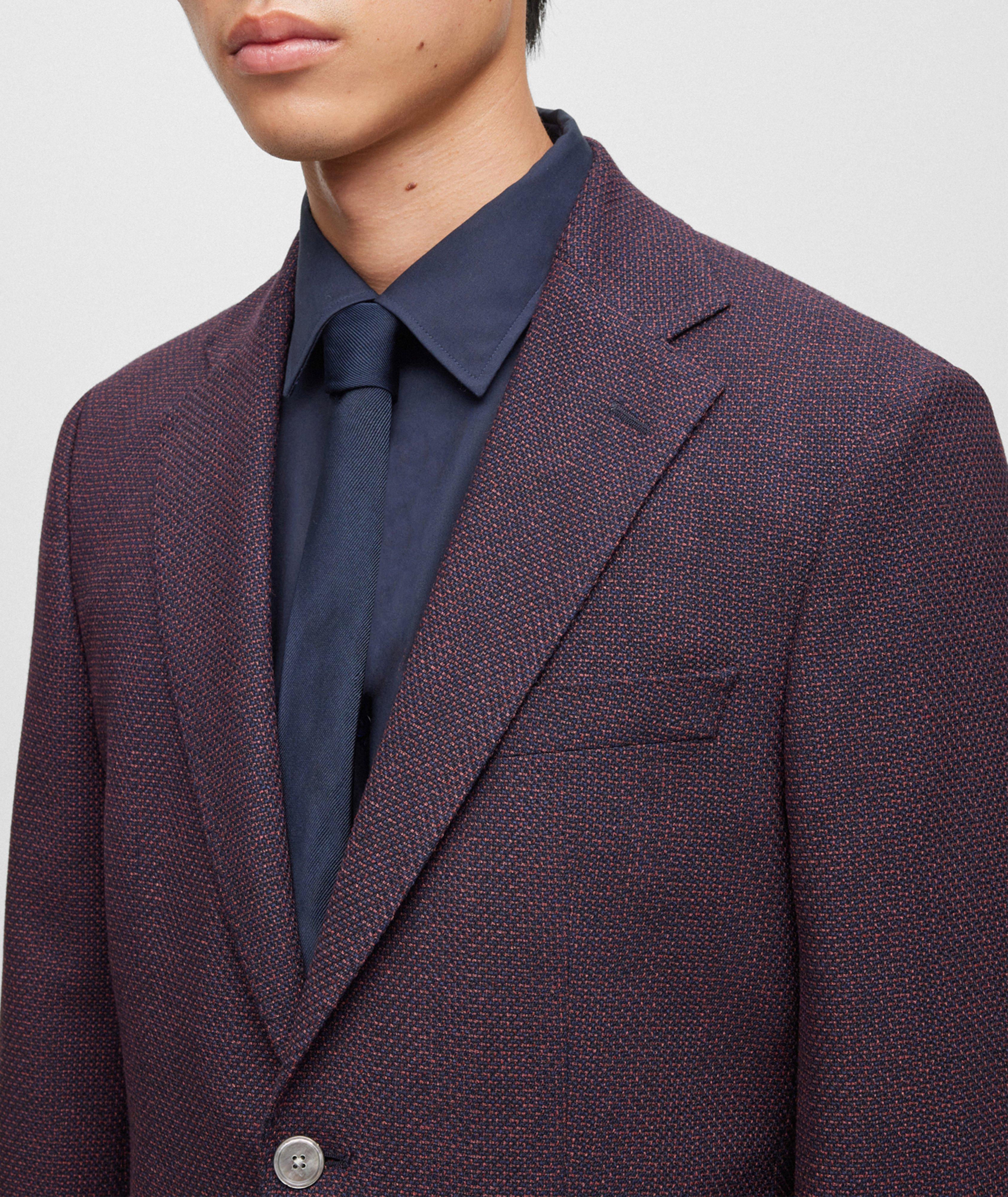 Slim-Fit Micro-Pattern Sport Jacket image 4