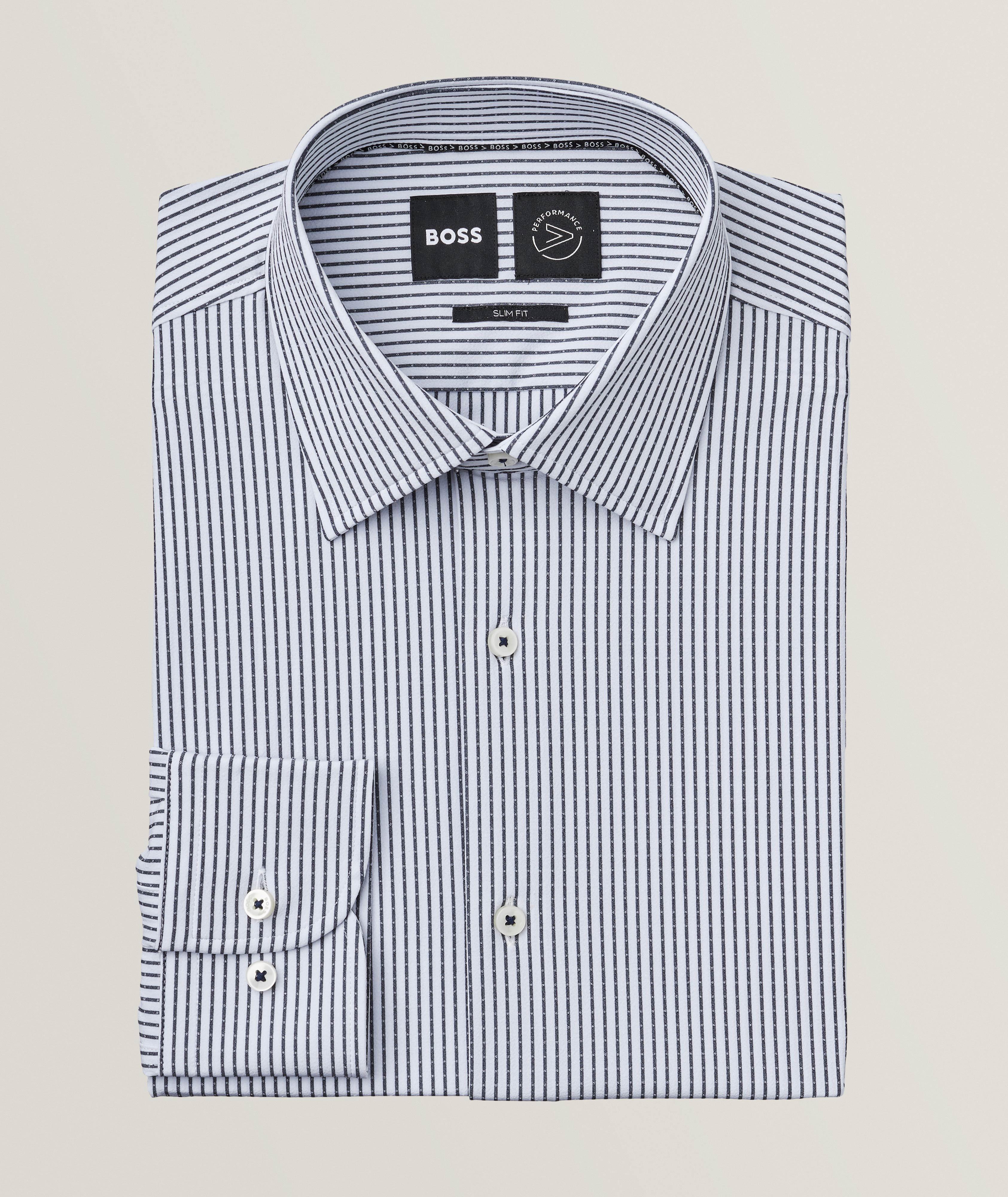 BOSS Hank Stretch-Fabric Dress Shirt | Dress Shirts | Harry Rosen