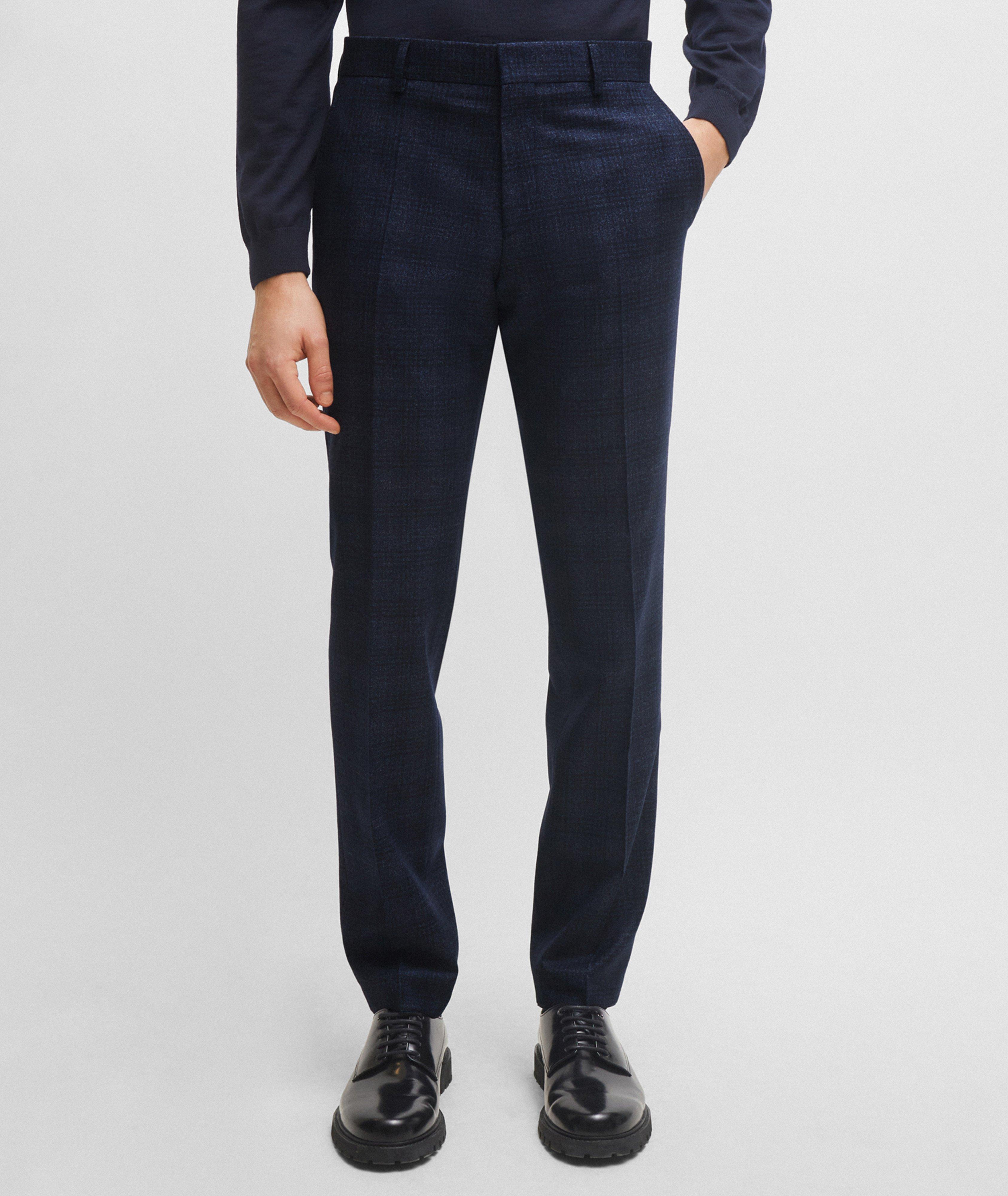 Slim-Fit Virgin Wool-Blend Suit image 3