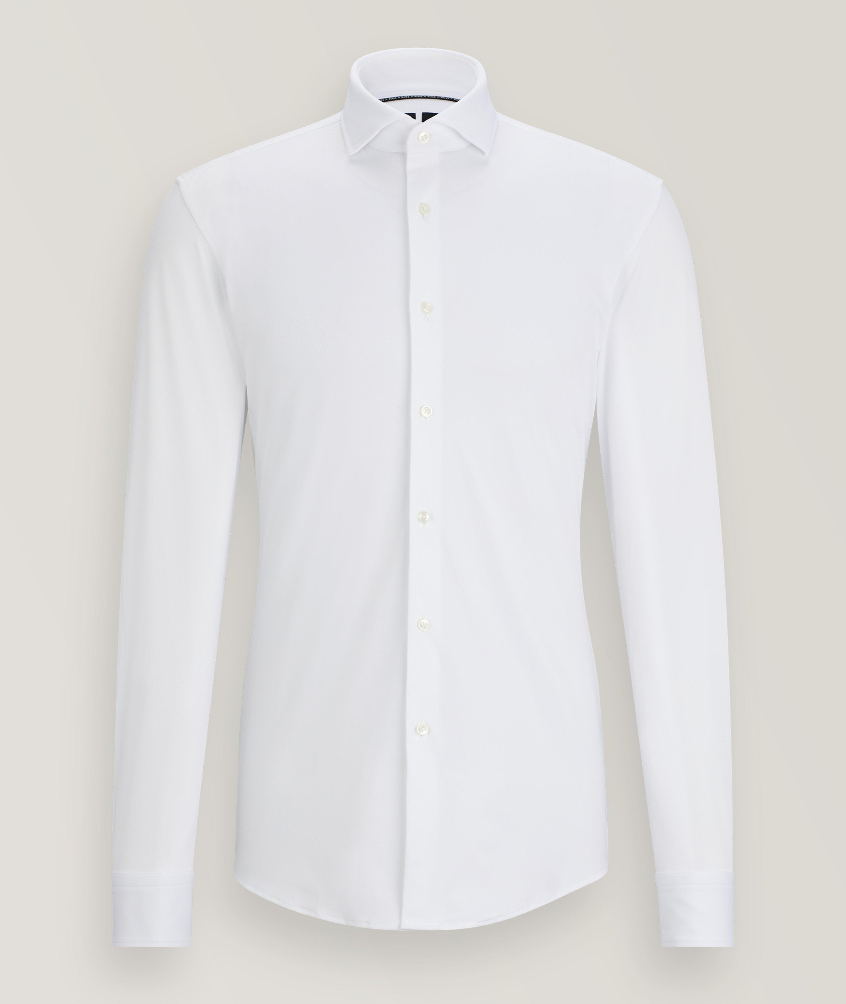 Slim-Fit Stretch-Fabric Dress Shirt image 0