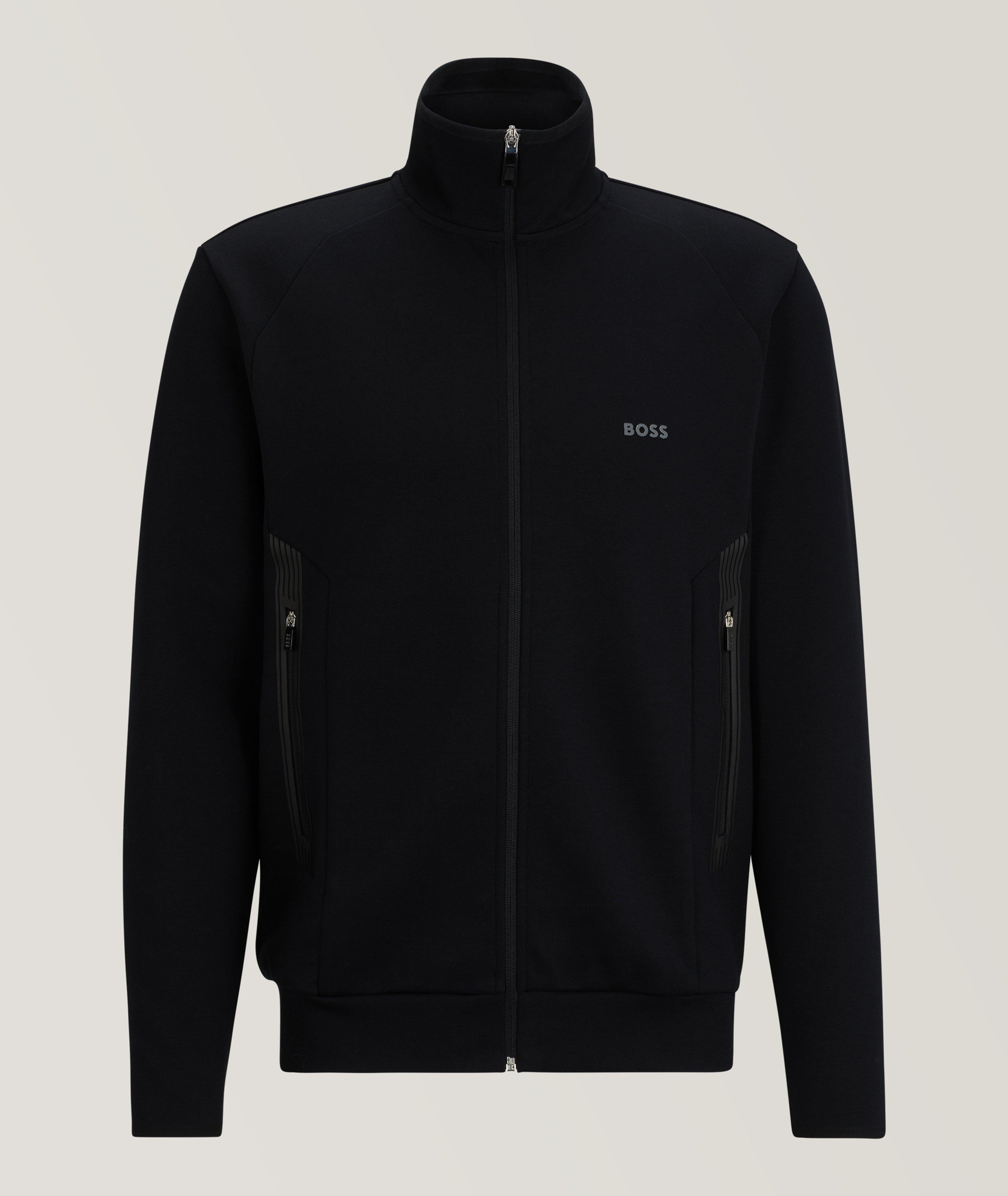 BOSS Cotton-Blend Full-Zip Sweater | Sweaters & Knits | Harry Rosen