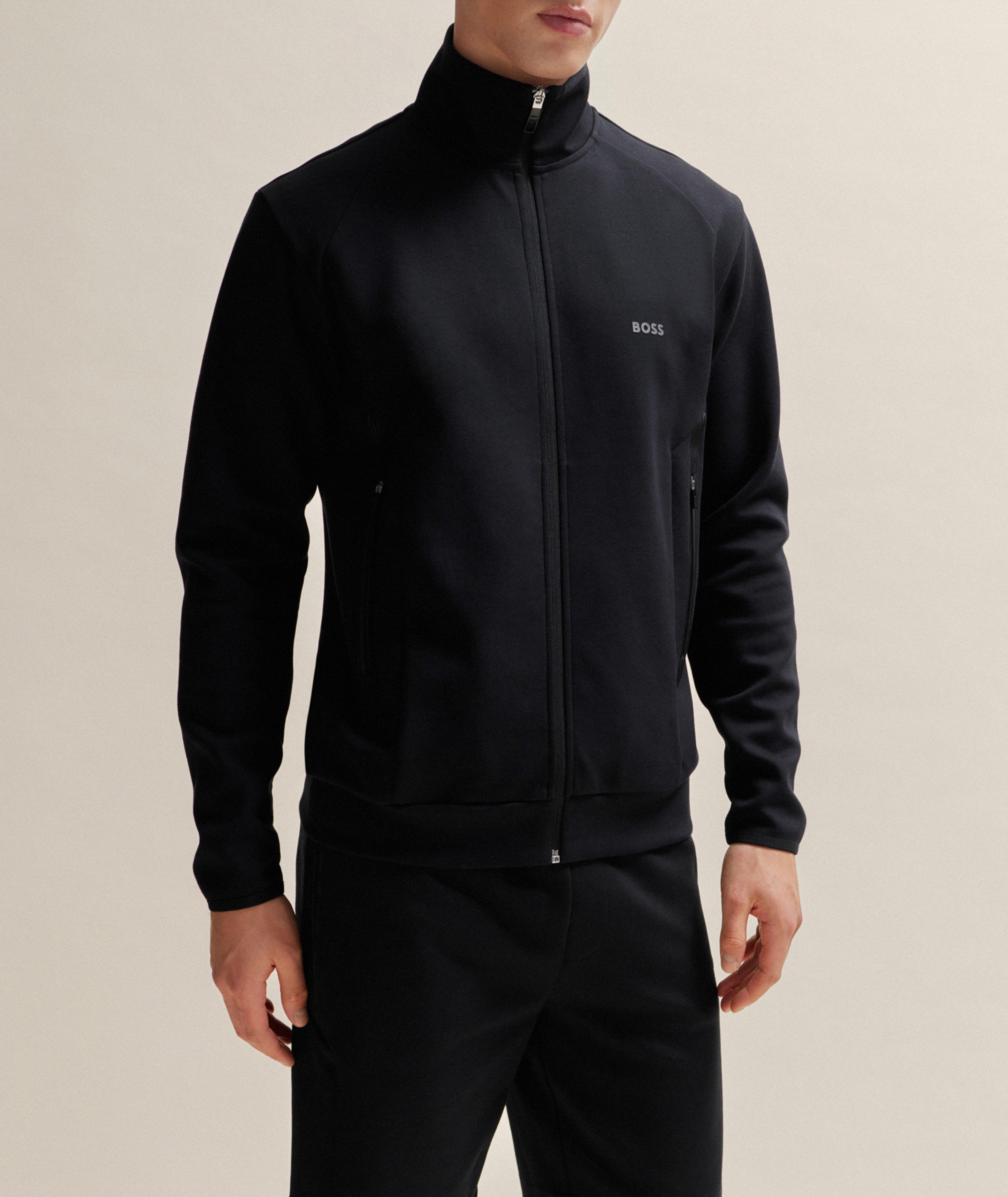 Cotton-Blend Full-Zip Sweater image 1