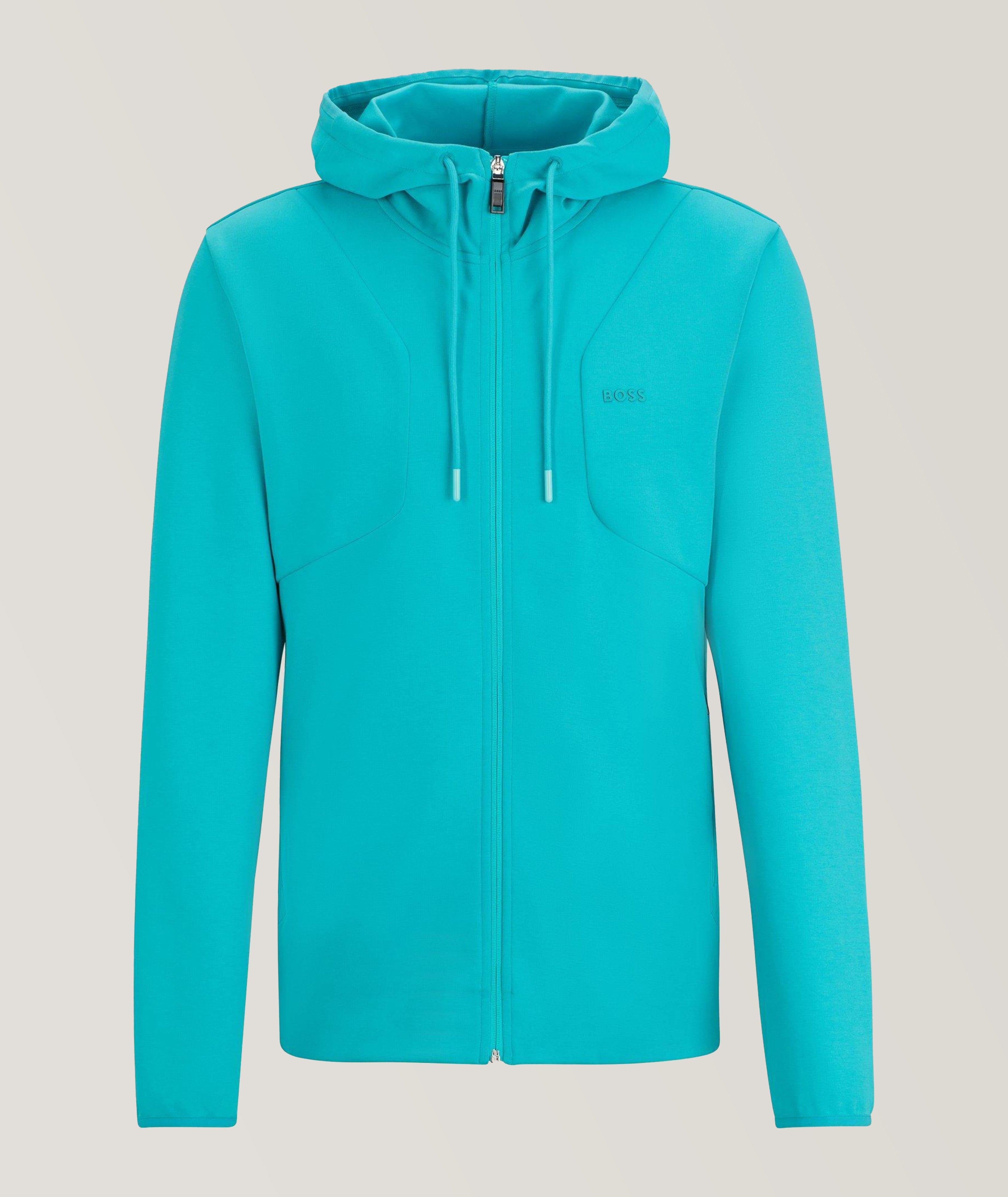 Cotton-Blend Zip-Up Sweater image 0