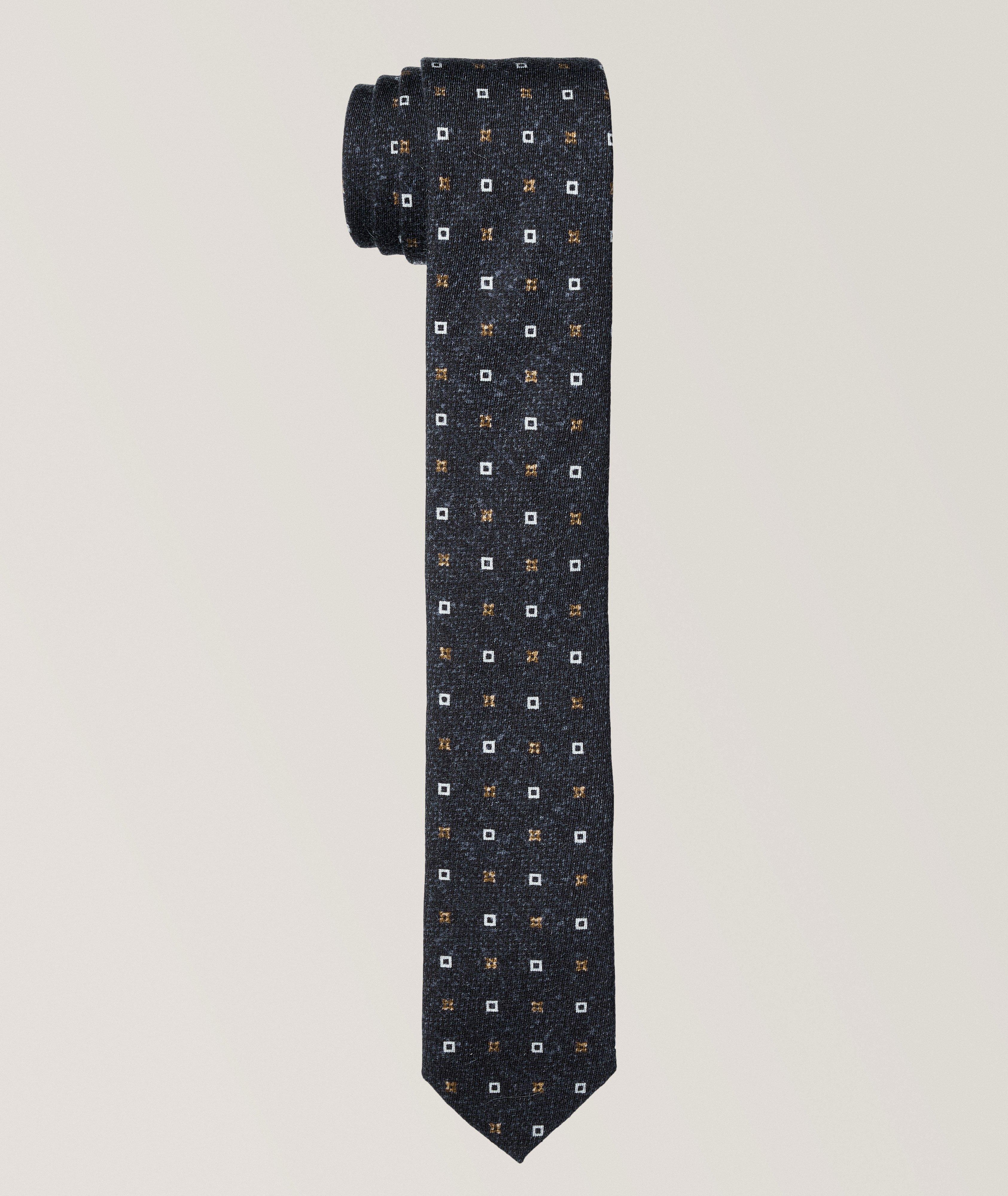 Cravate à motif géométrique image 0