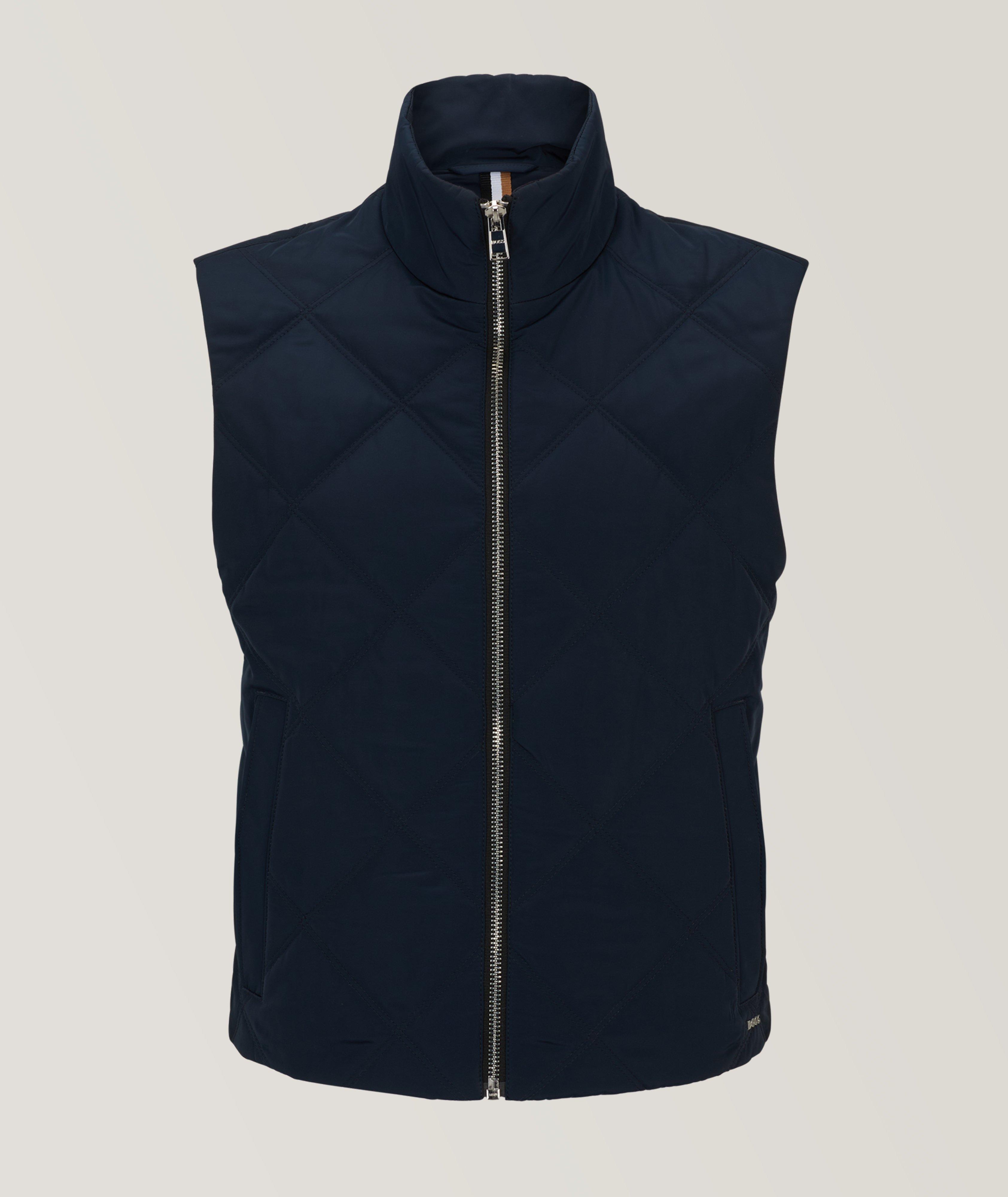 Quilted Technical Fabric Vest image 0