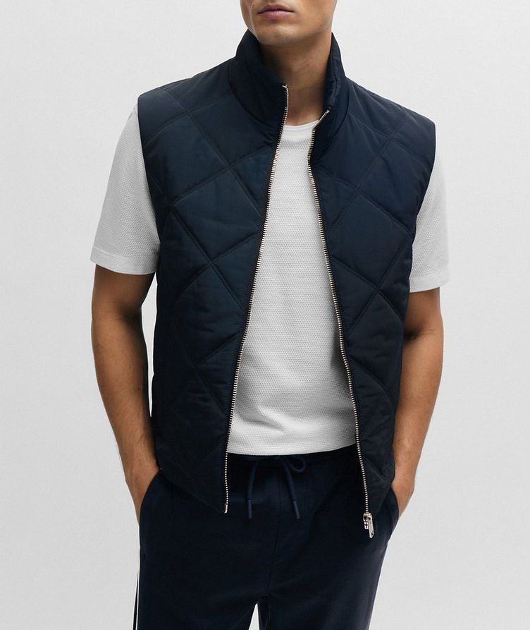 Quilted Technical Fabric Vest image 1