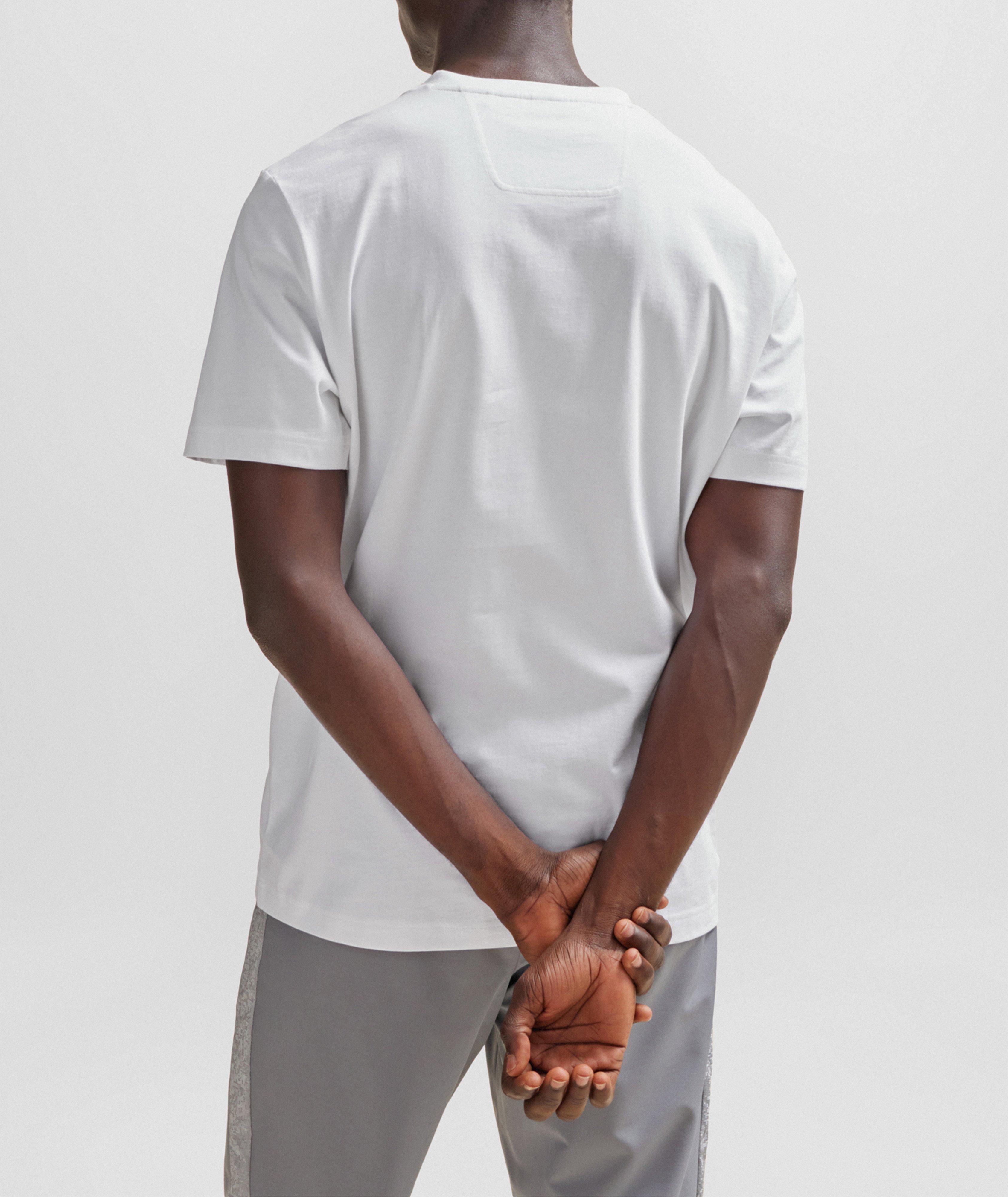 T-shirt en jersey de coton avec logo réfléchissant image 2