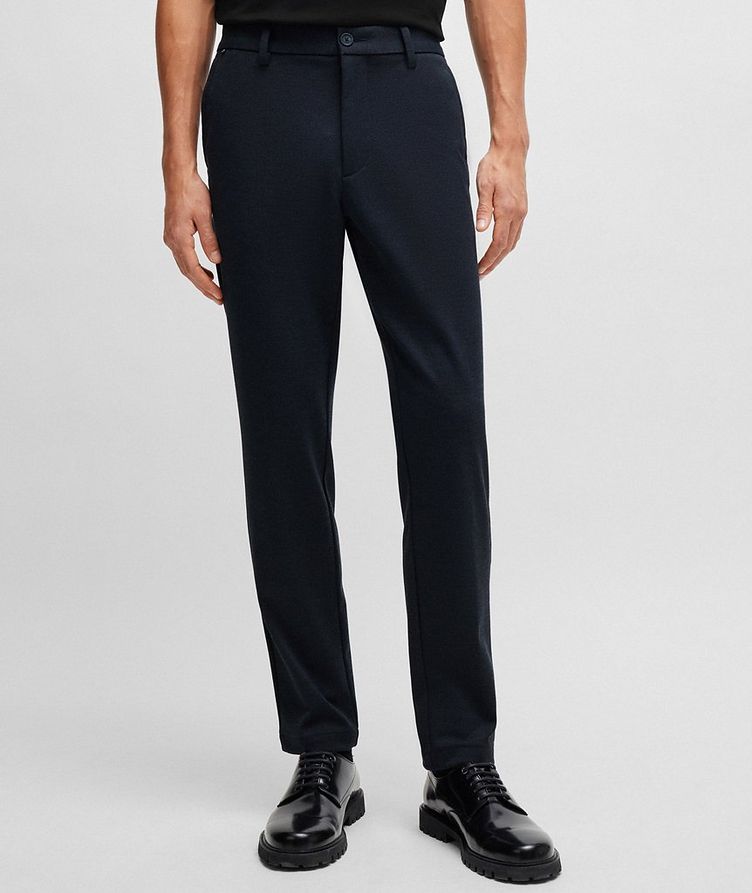 Slim-Fit Structured Performance-Stretch Trousers image 2