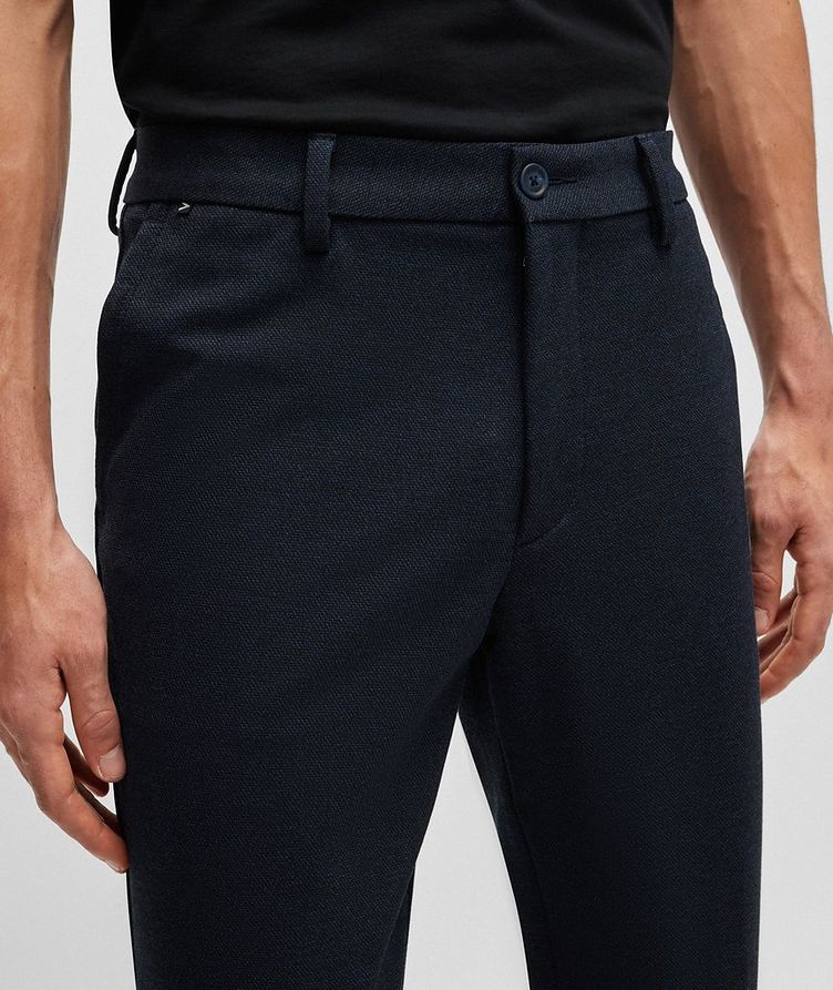 Slim-Fit Structured Performance-Stretch Trousers image 4