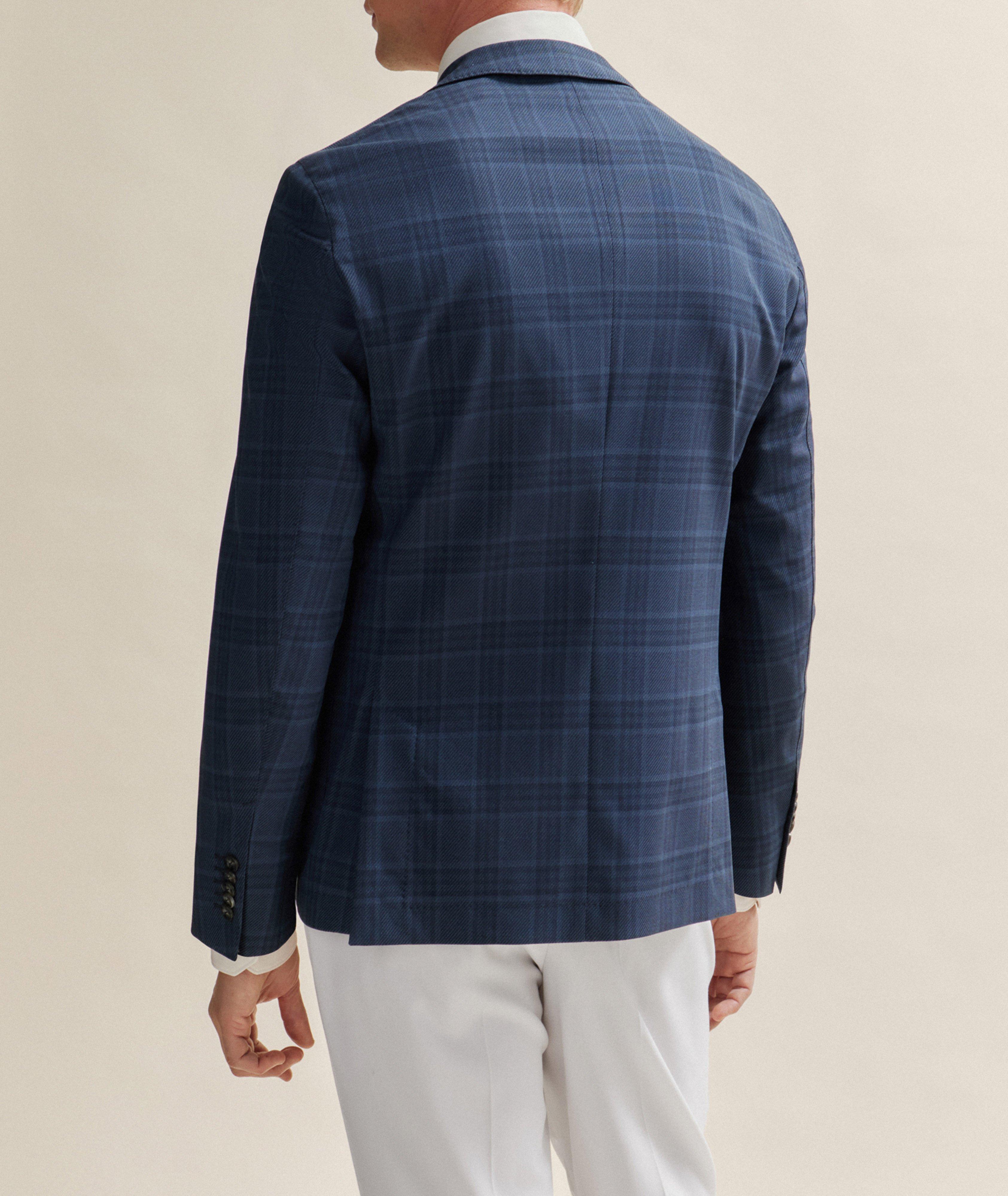 Slim-Fit Checkered Bi-Stretch Sport Jacket image 2