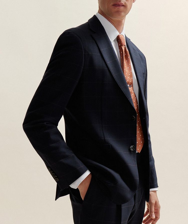 Slim-Fit Virgin Wool-Blend Suit image 6