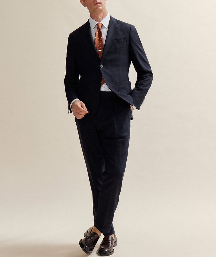 Slim-Fit Virgin Wool-Blend Suit image 8