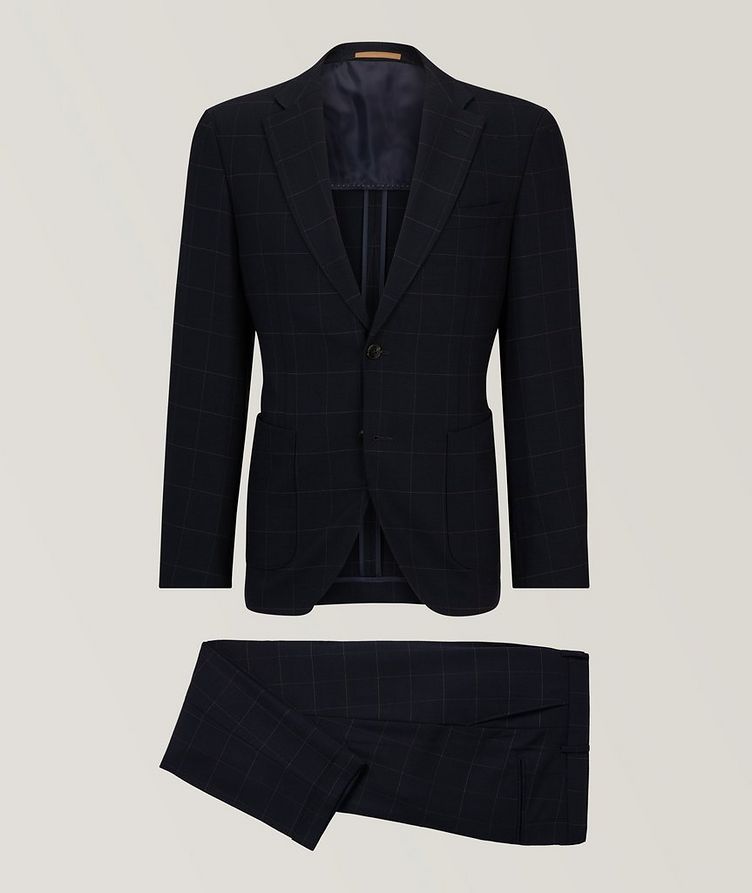 Slim-Fit Virgin Wool-Blend Suit image 0
