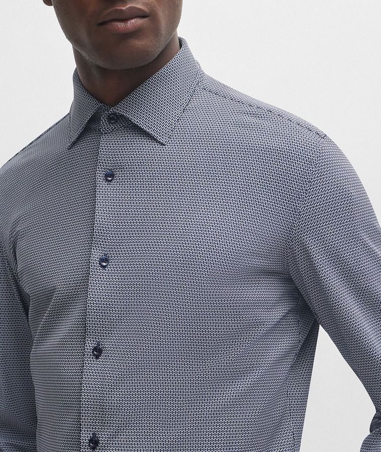 Kent Structured Stretch-Fabric Dress Shirt image 3