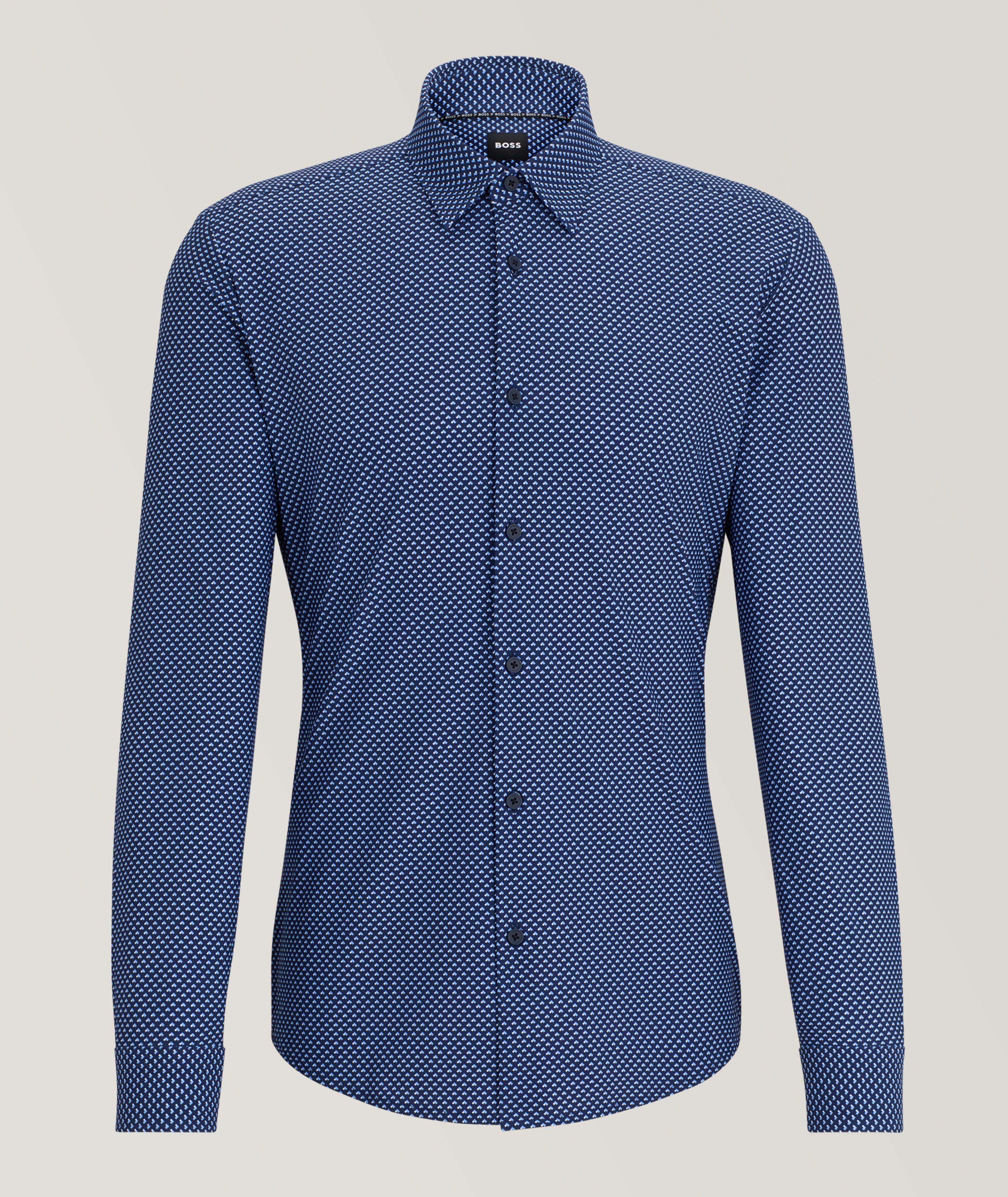 Geometric Performance-Stretch Sport Shirt image 0