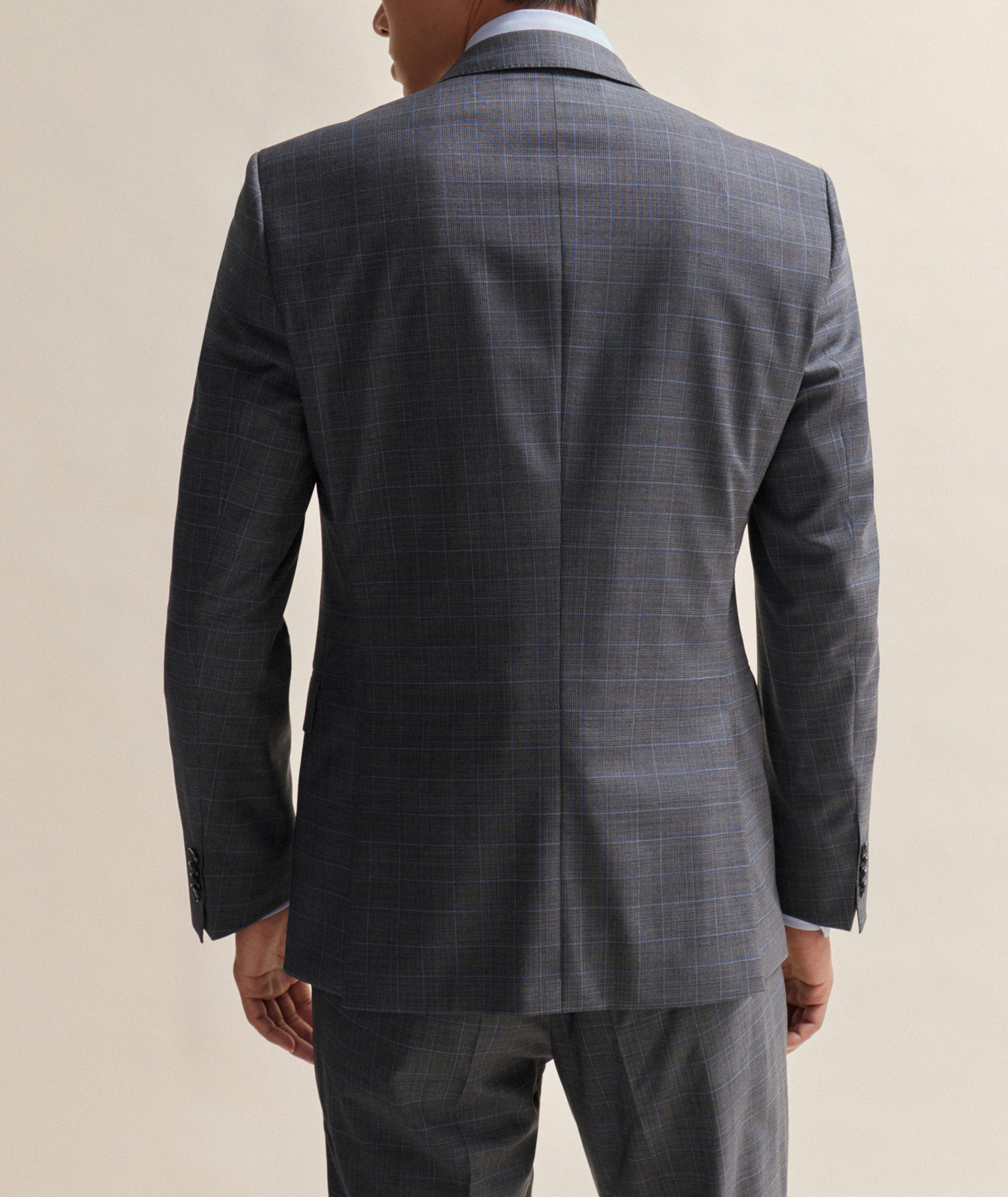 Slim Fit Checked Stretch-Wool Suit image 2