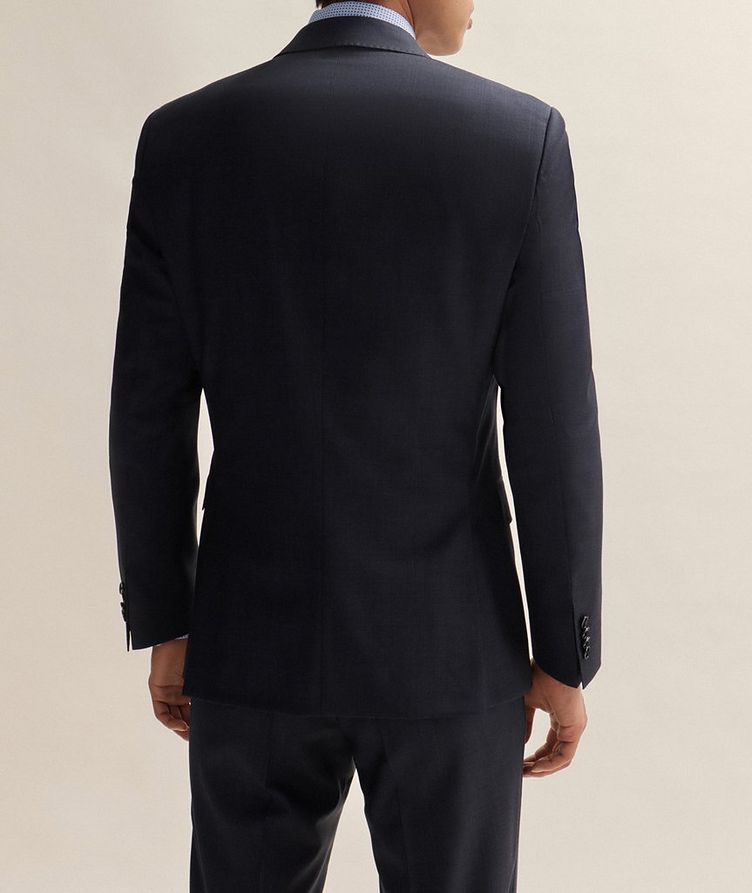 Slim-Fit Micro-Pattern Stretch-Wool Suit image 2