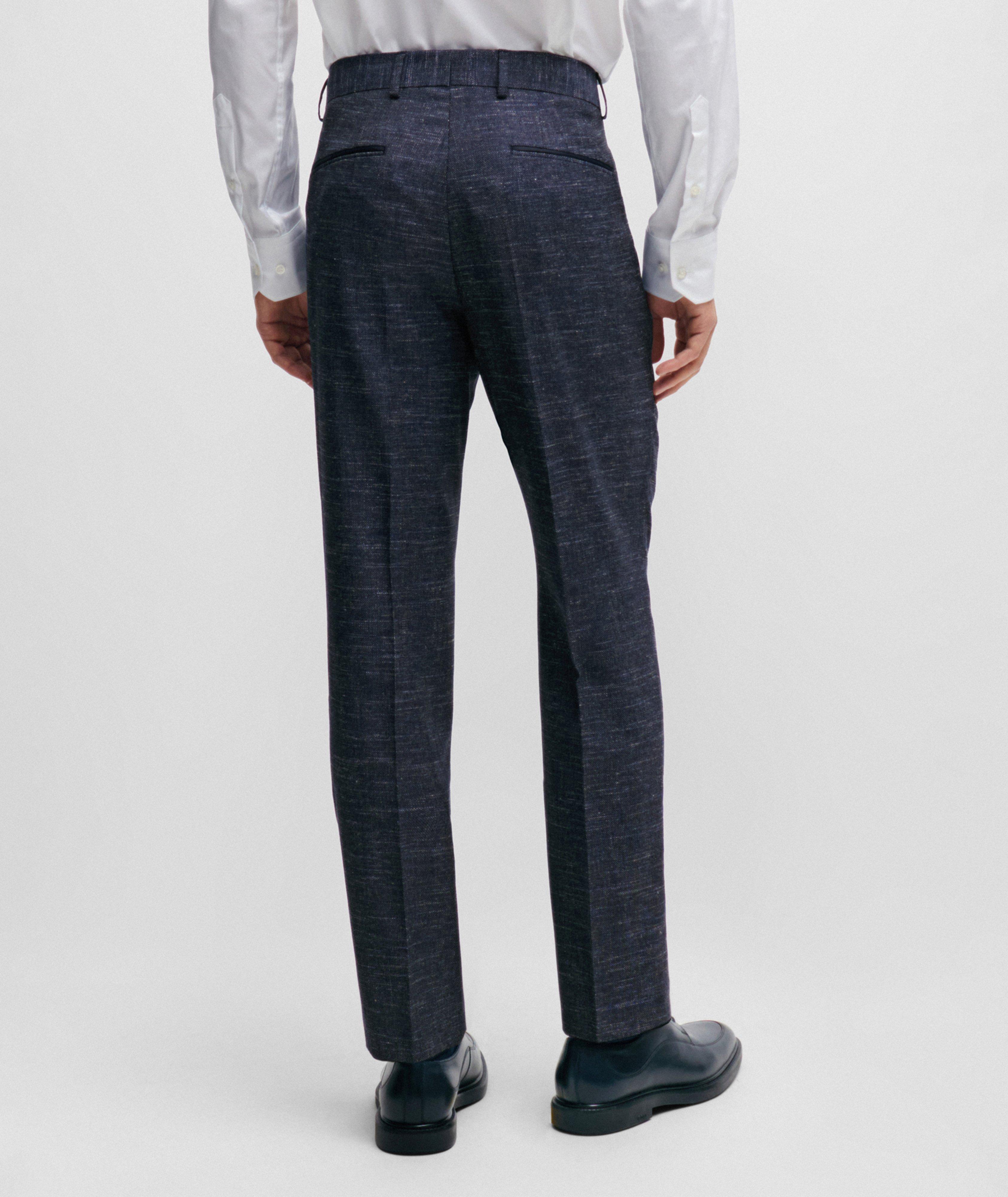 BOSS Mélange Stretch Wool-Blend Dress Pants | Dress Pants | Harry Rosen