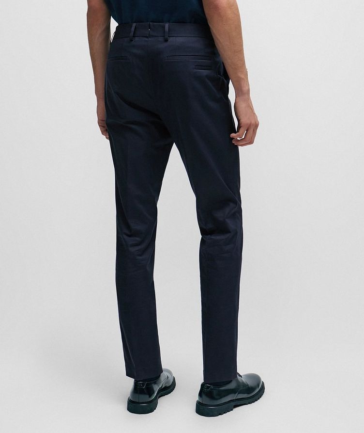 Slim-Fit Stretch-Cotton & Silk Trousers image 3