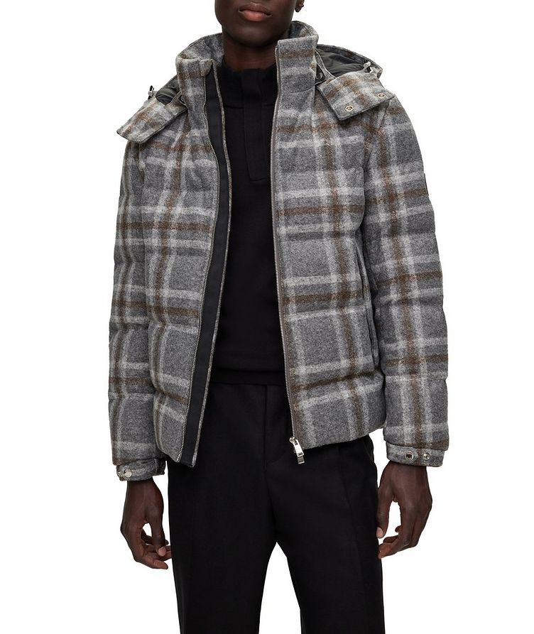 Checked Down Jacket image 1