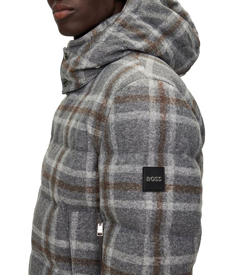 Checked Down Jacket image 4