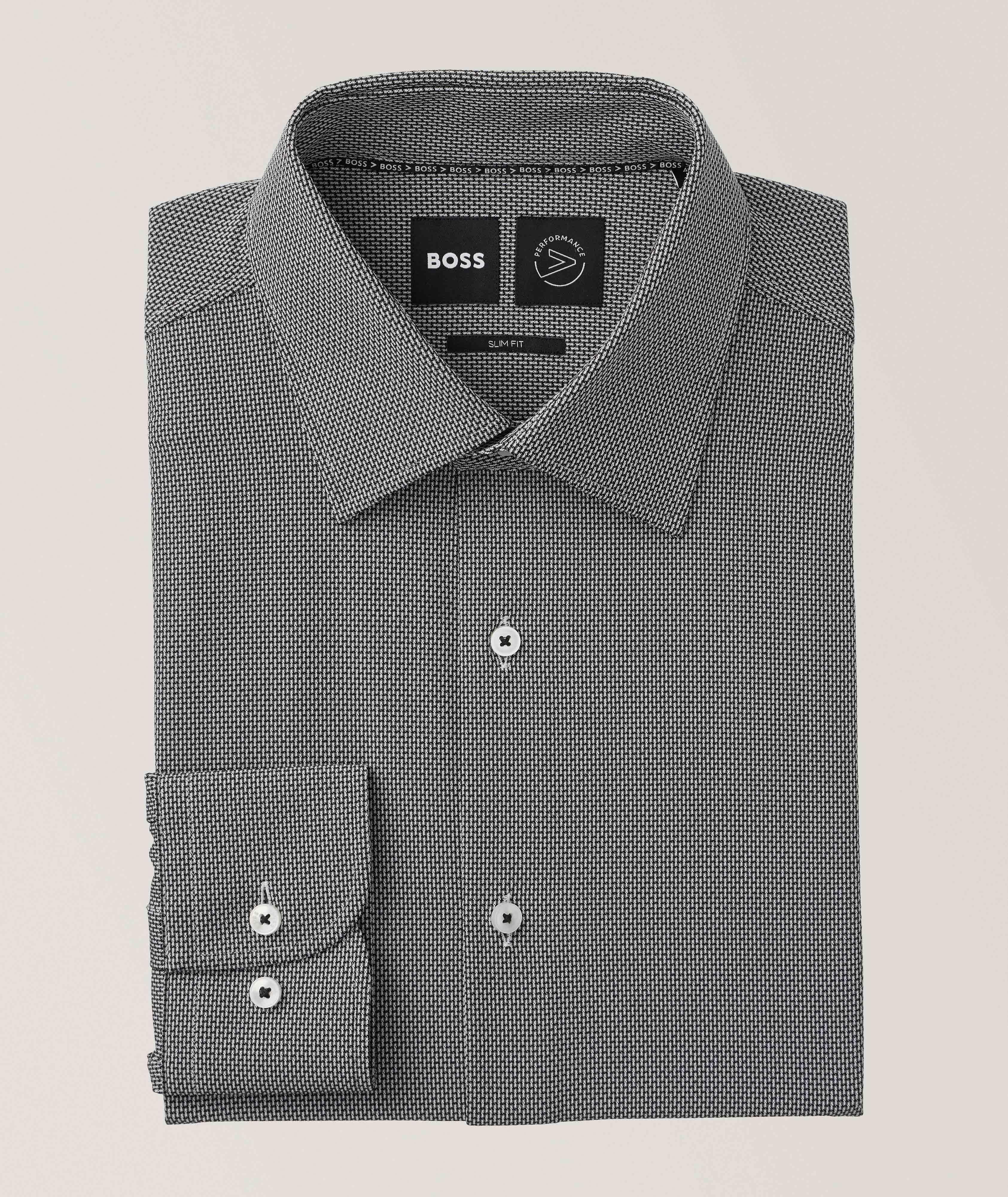 BOSS Hank Performance Stretch-Polyamide Sport Shirt