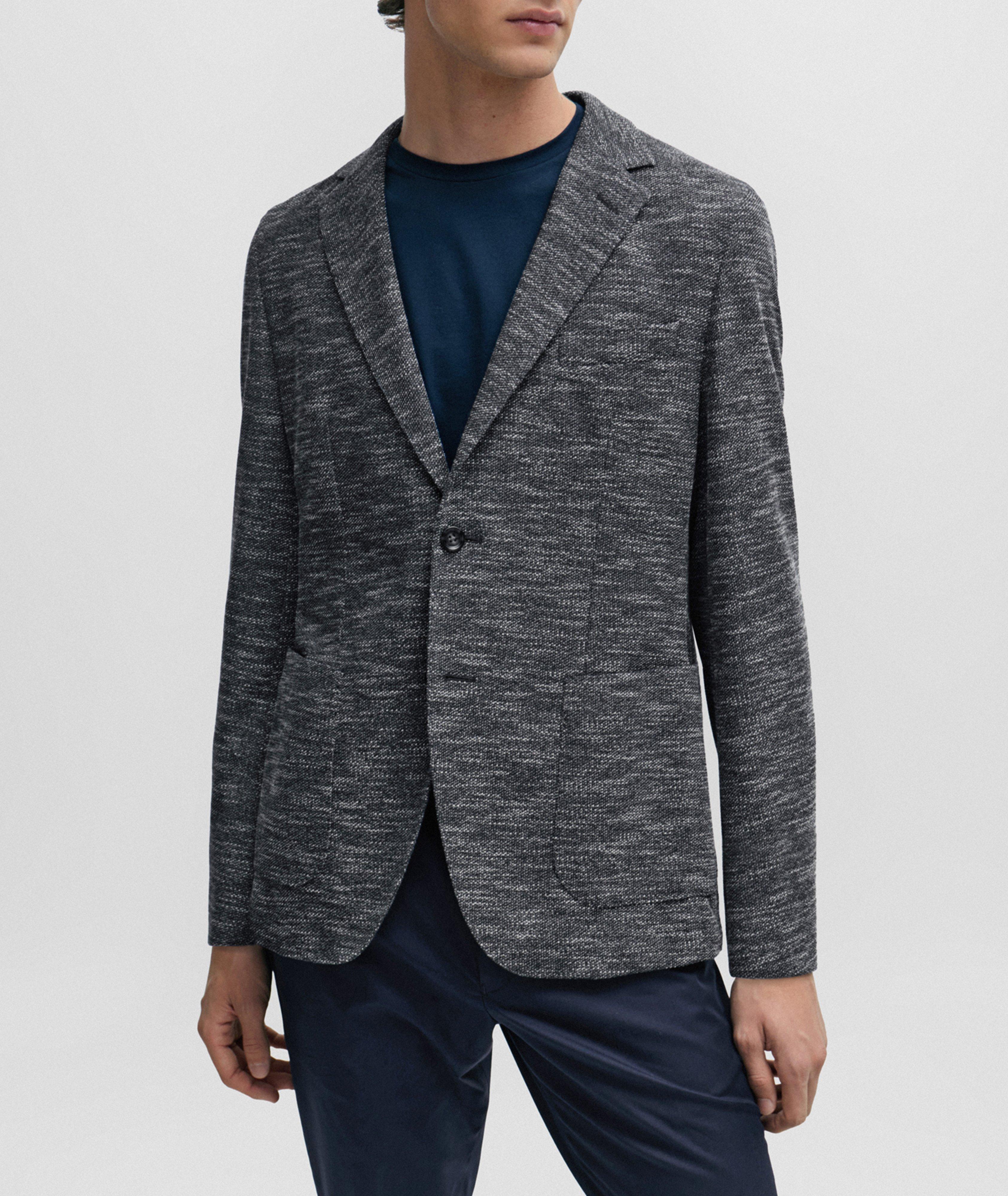 Micro Pattern Stretch-Jersey Sport Jacket image 1