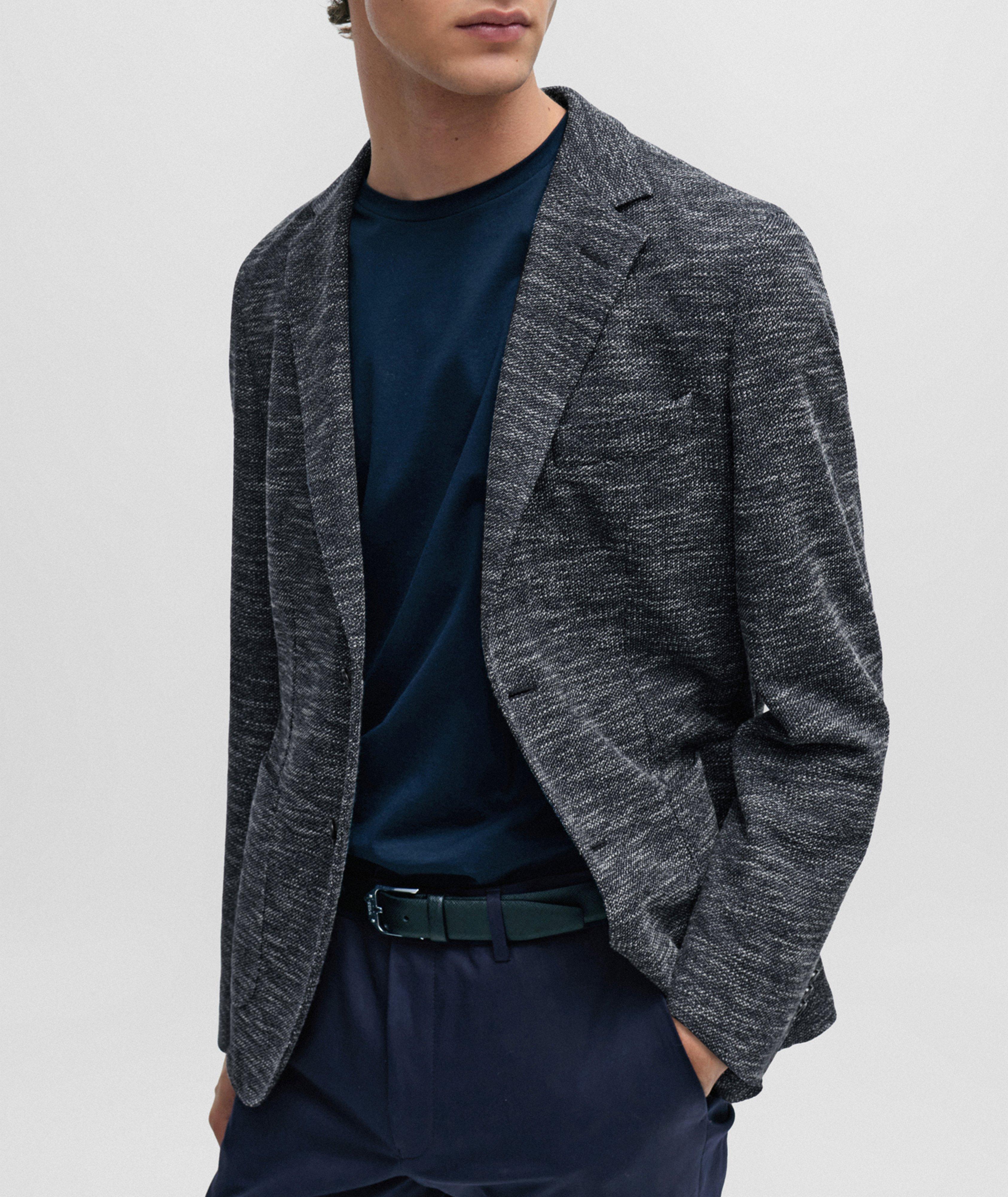 Micro Pattern Stretch-Jersey Sport Jacket image 3