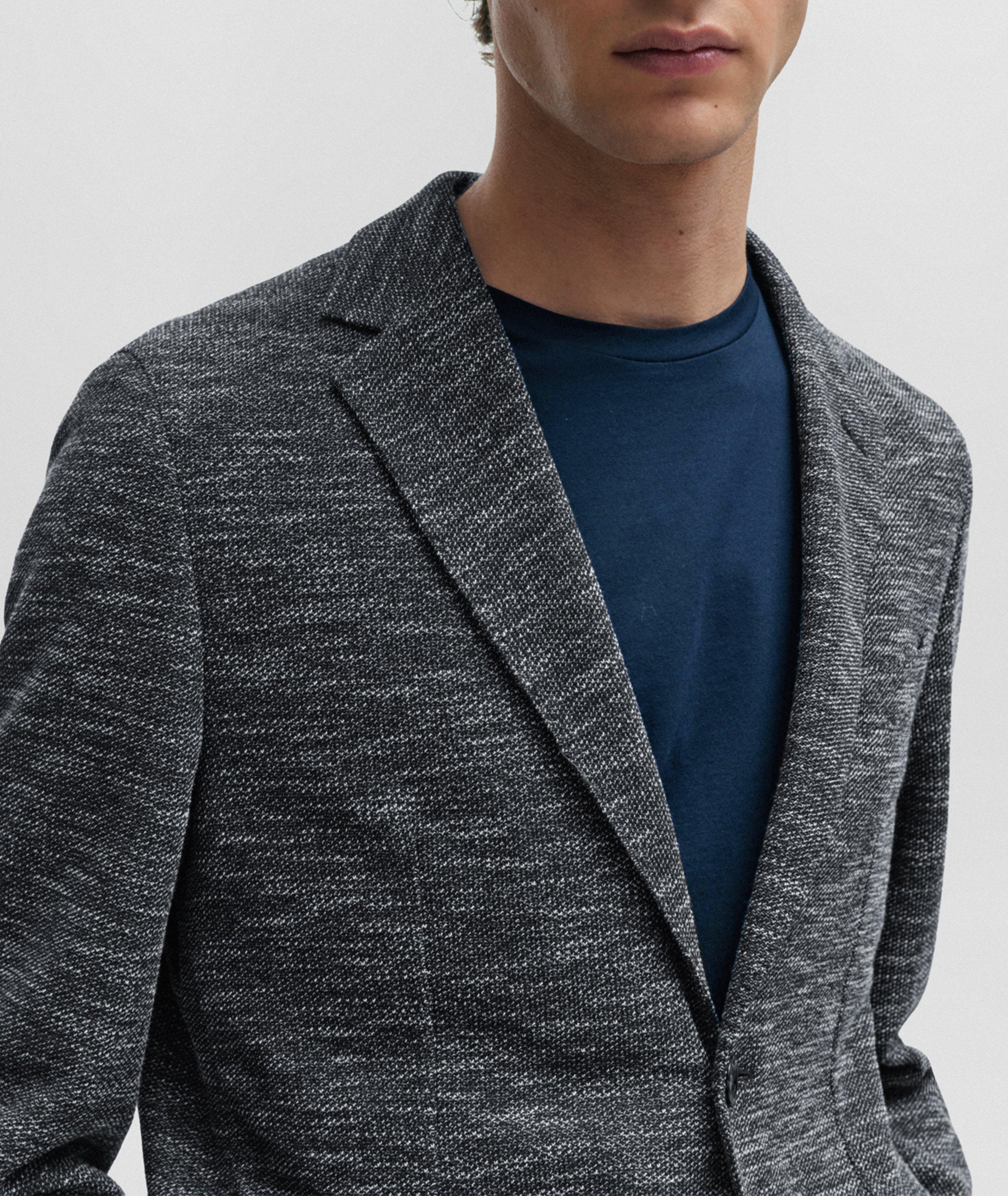 Micro Pattern Stretch-Jersey Sport Jacket image 4