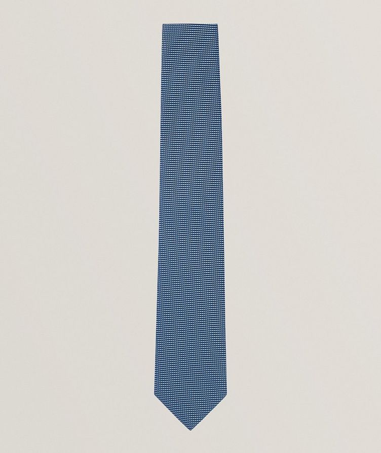 Cravate en soie à petit motif image 0