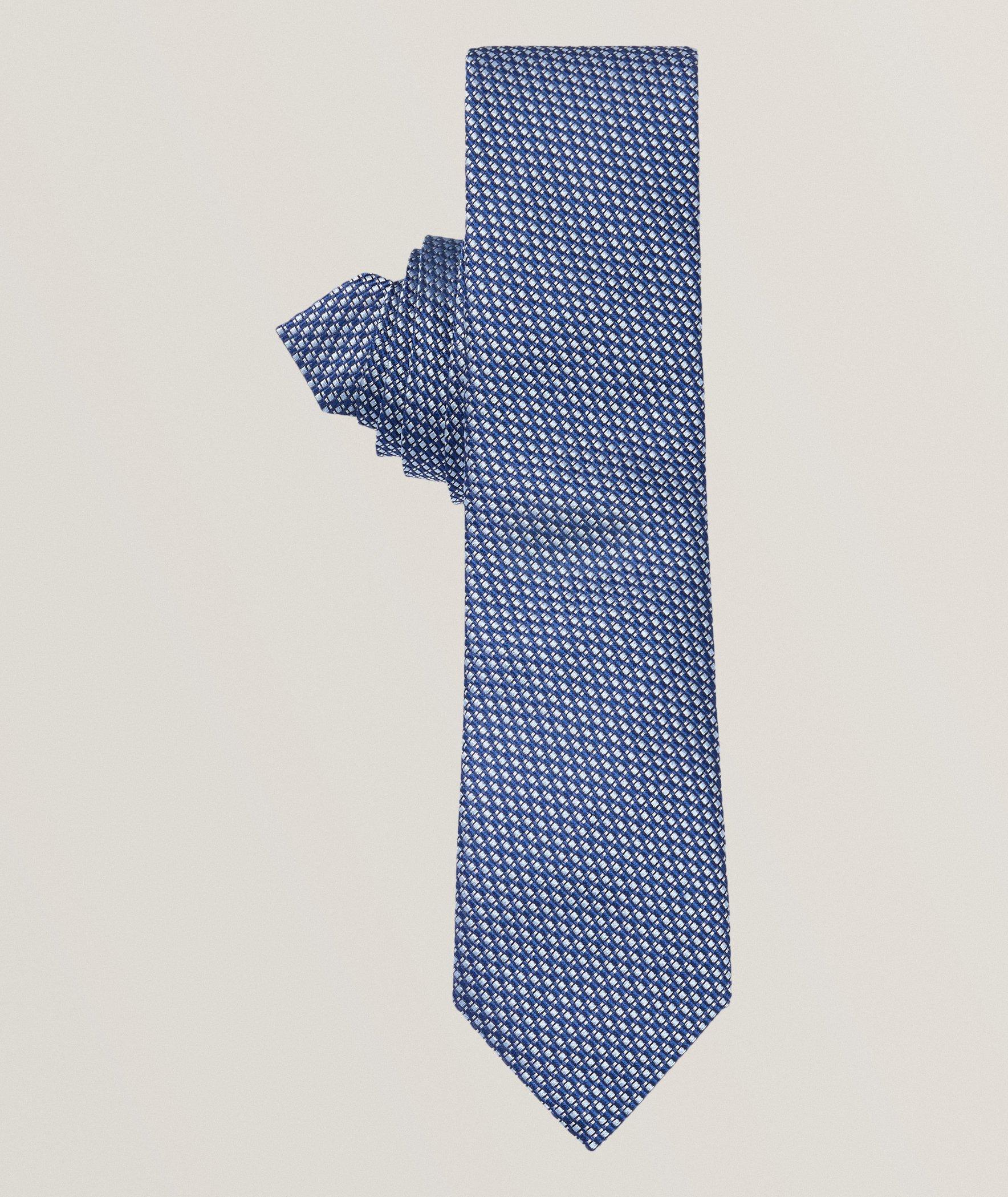 Cravate en soie à petit motif image 1
