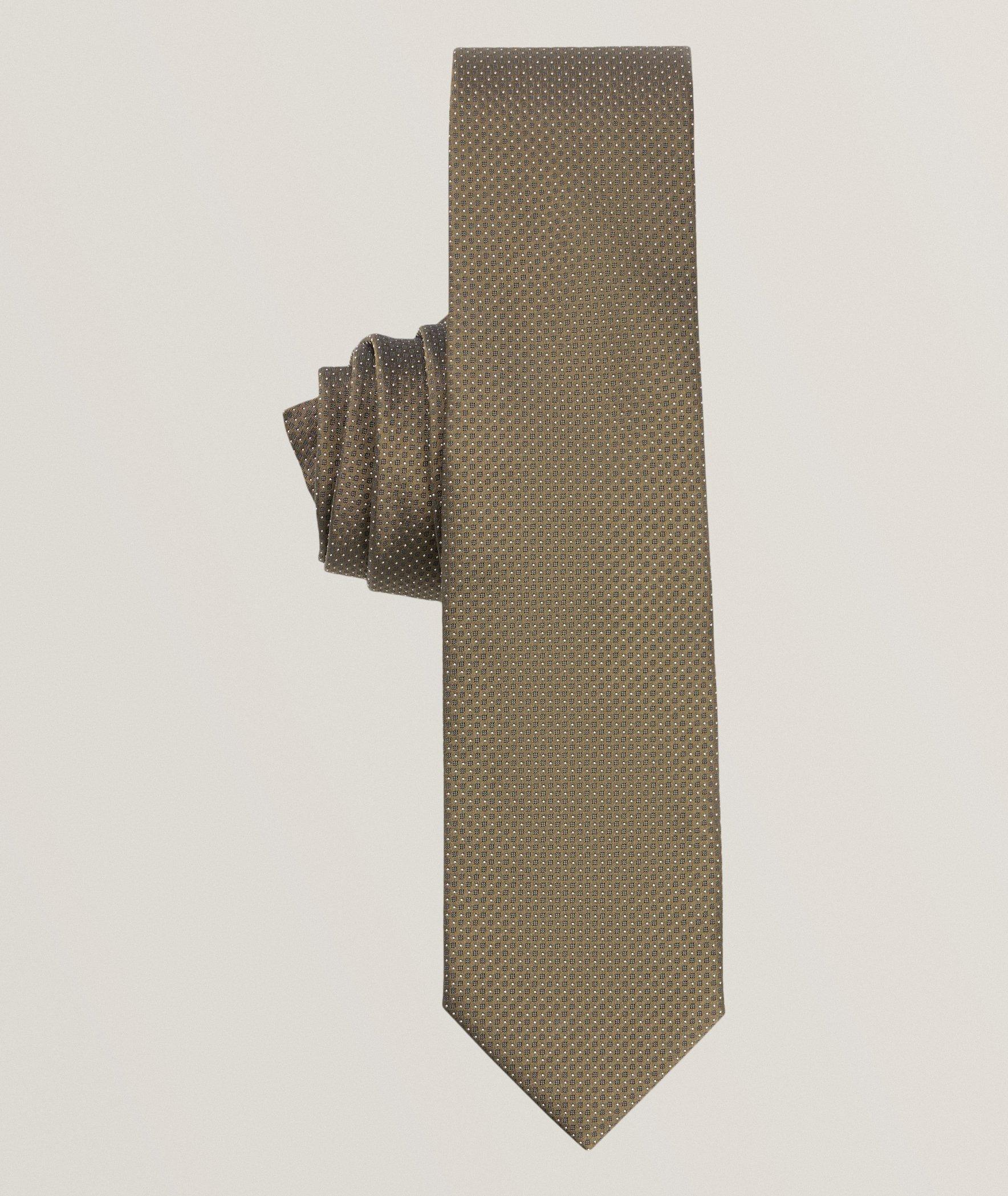 Allover Neat Silk Tie image 1