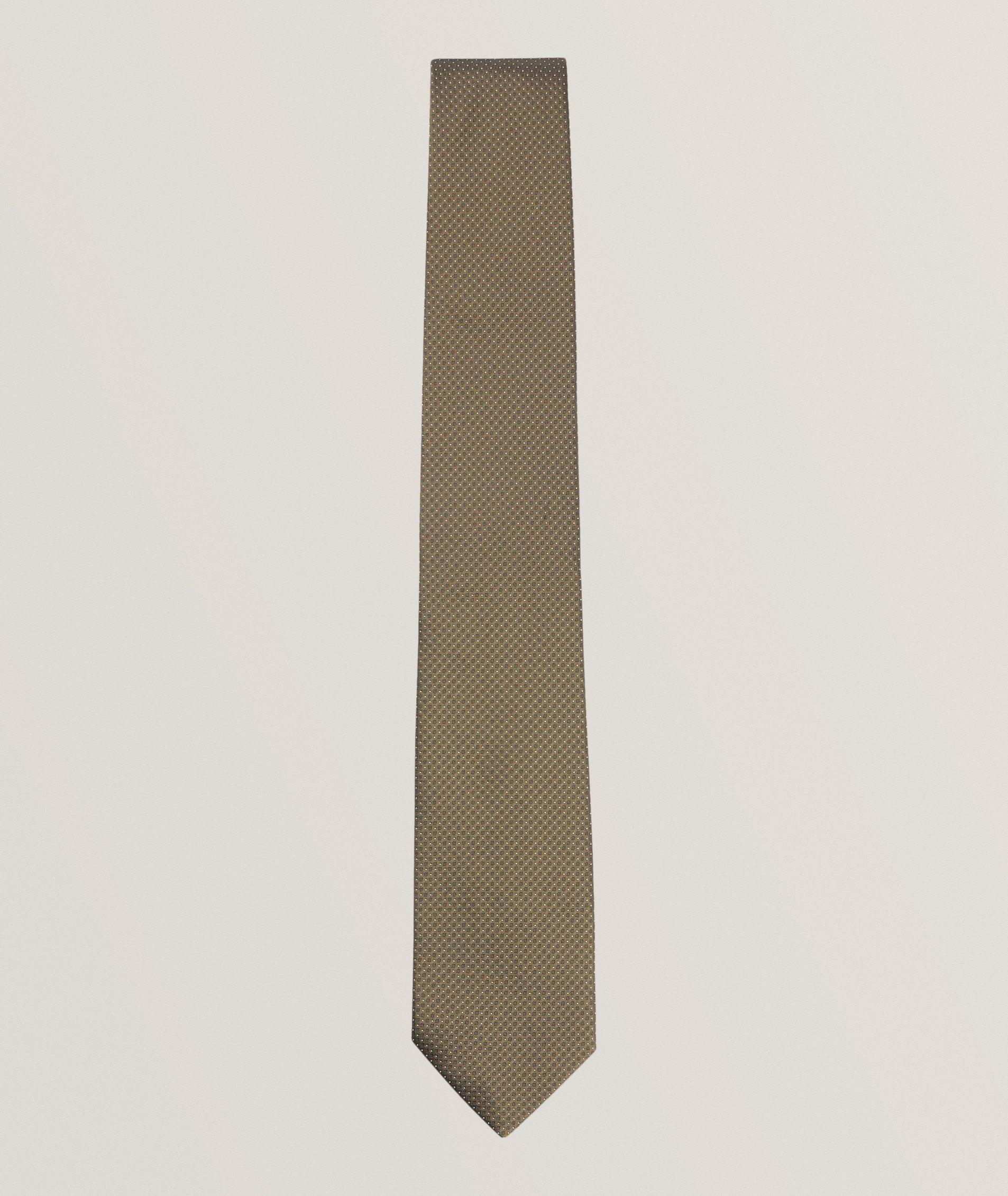 Allover Neat Silk Tie image 0