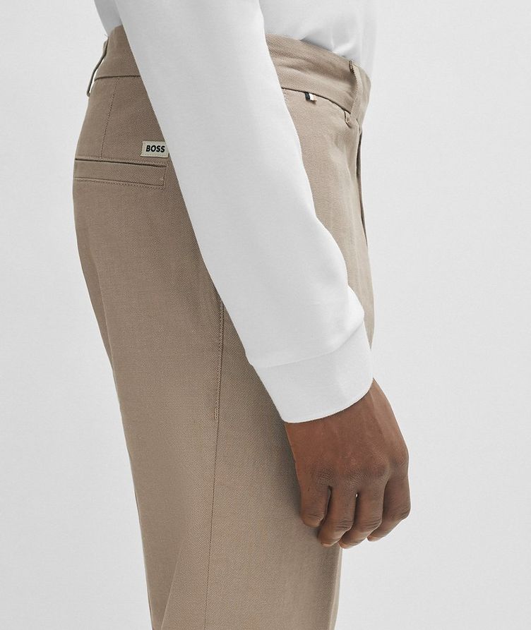 Kane Micro-Patterned Stretch-Cotton Trousers image 4