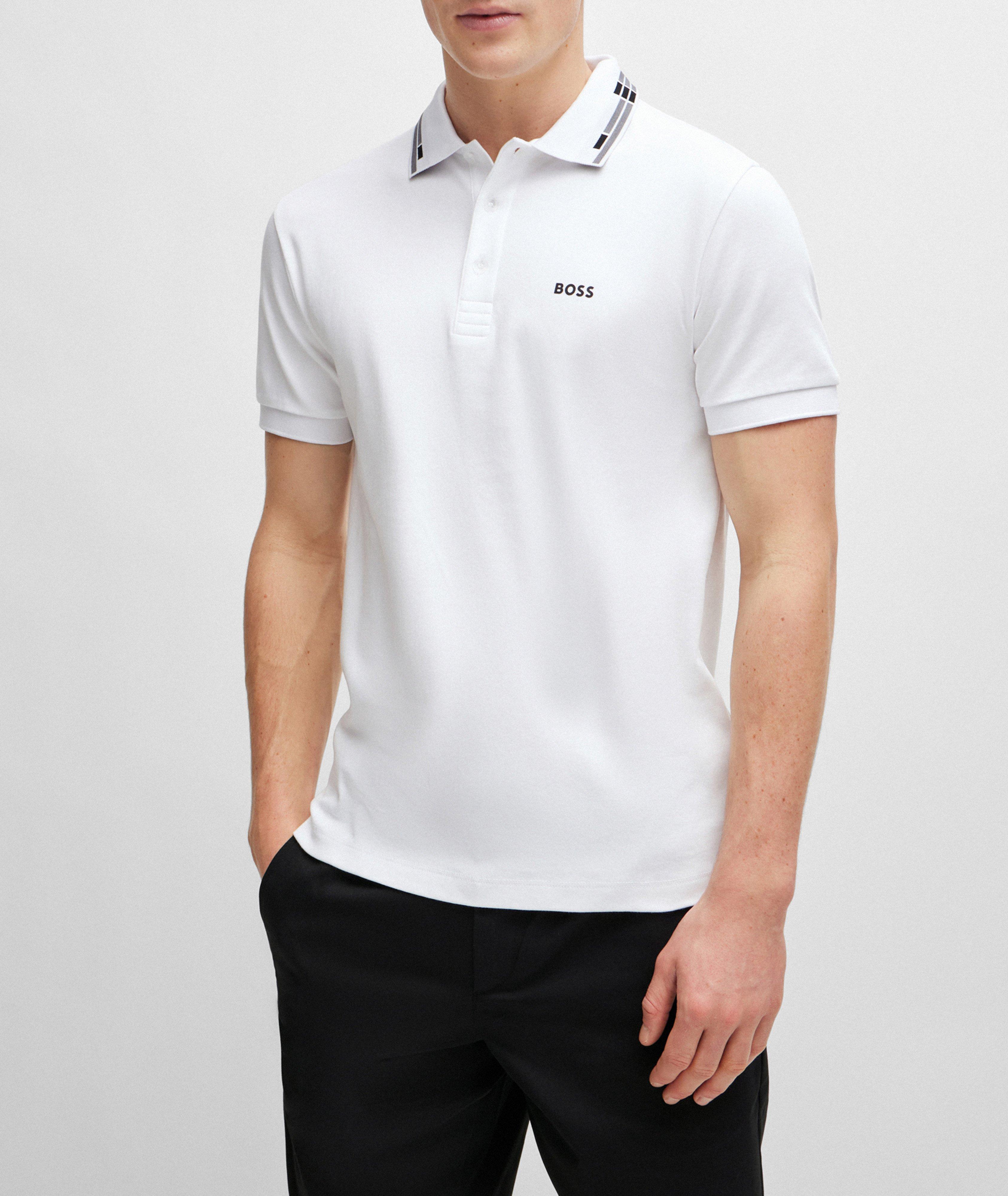 Slim-Fit Interlock Cotton Polo image 1