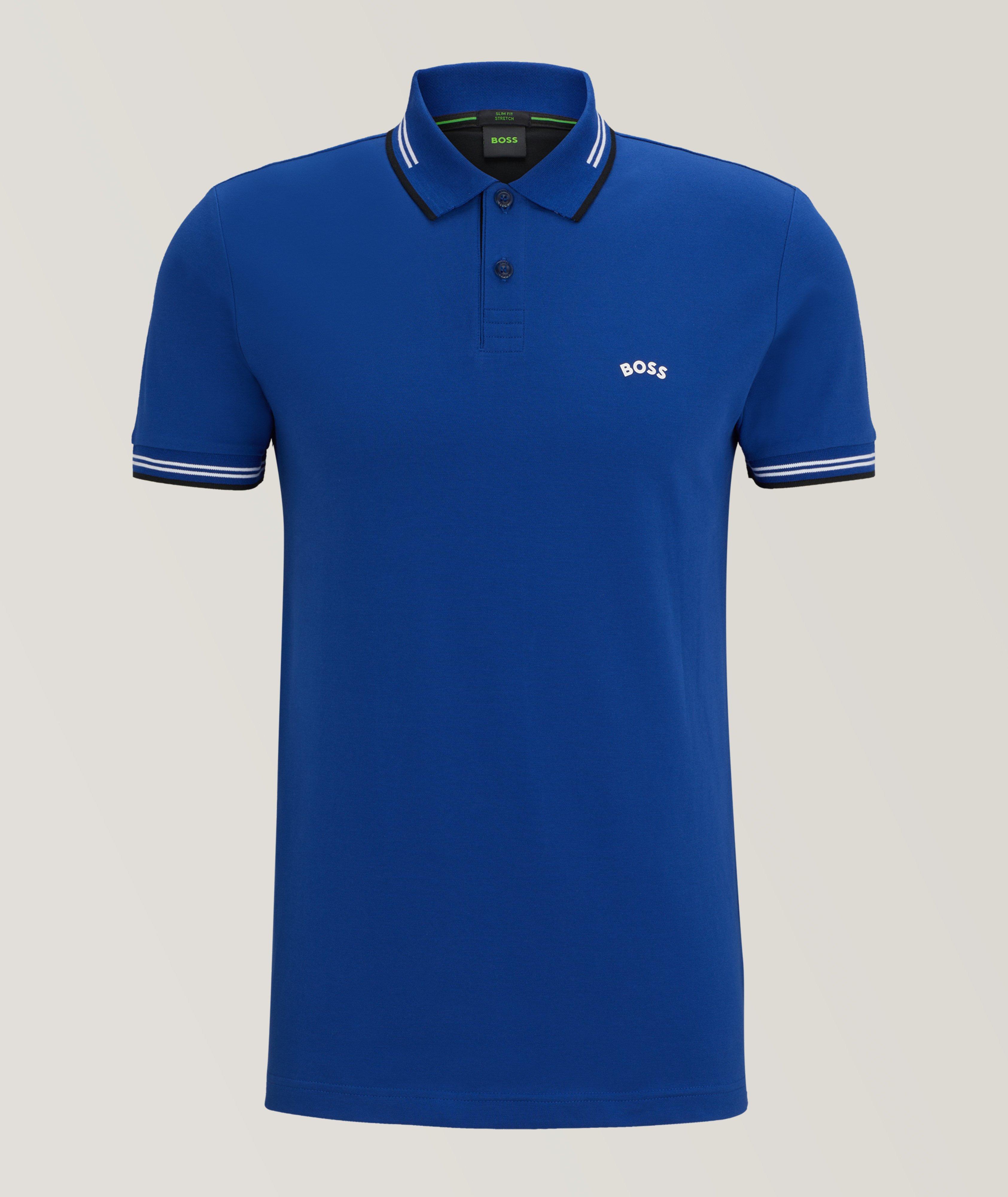 Paul Curved Stretch-Cotton Knit Polo image 0