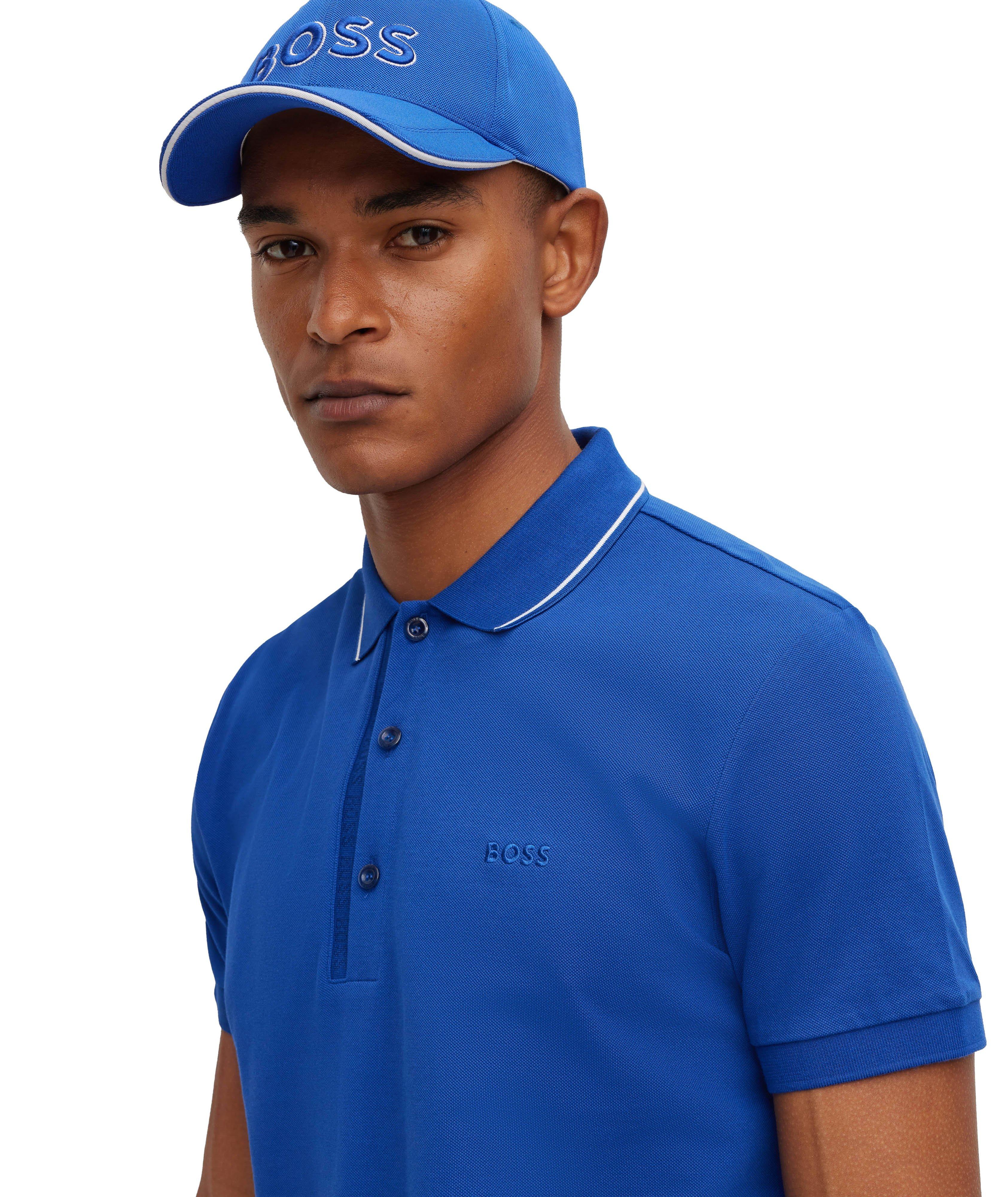 Polo en tricot de coton de coupe amincie image 3