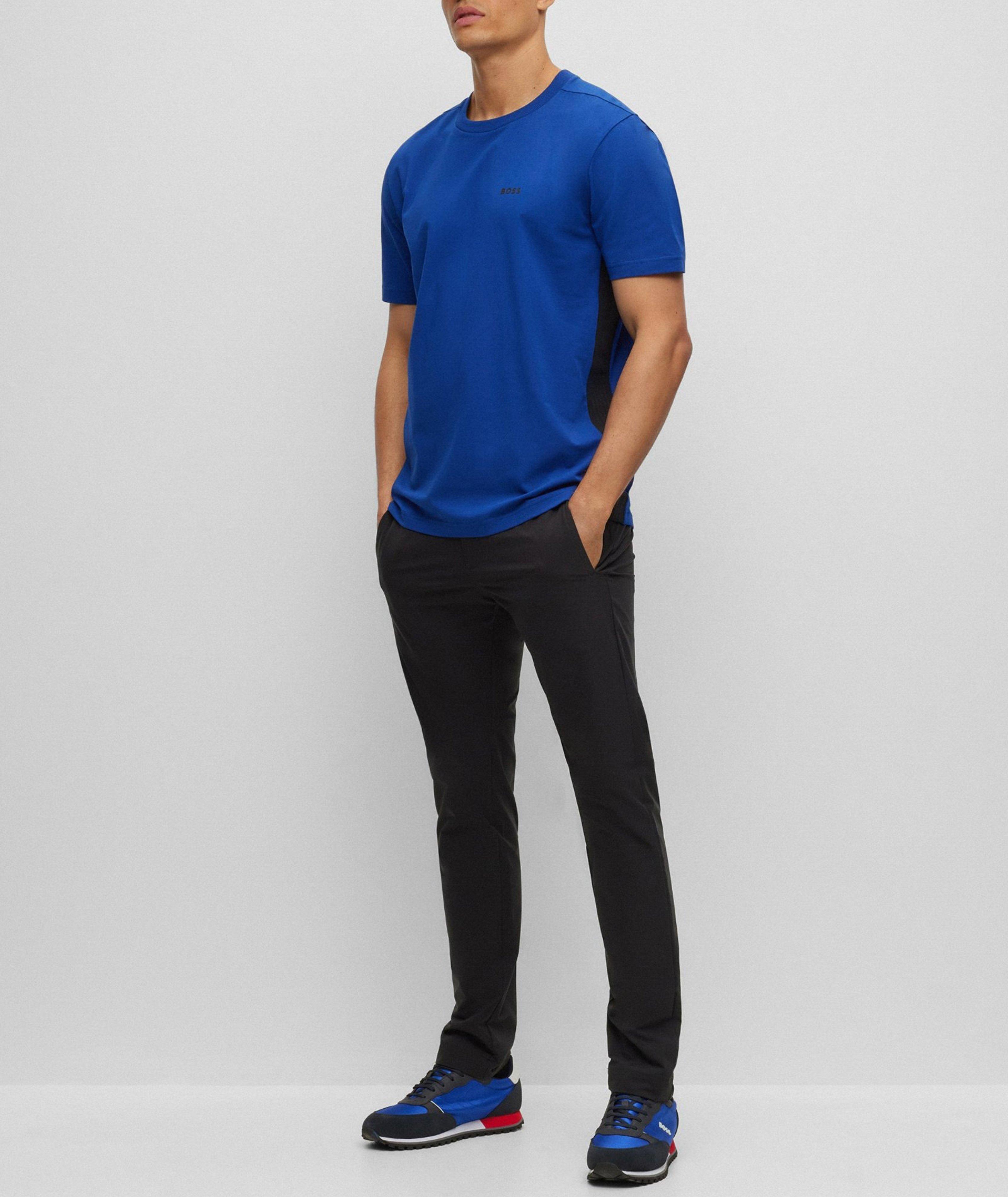 Tape Insert Stretch-Cotton T-Shirt image 3