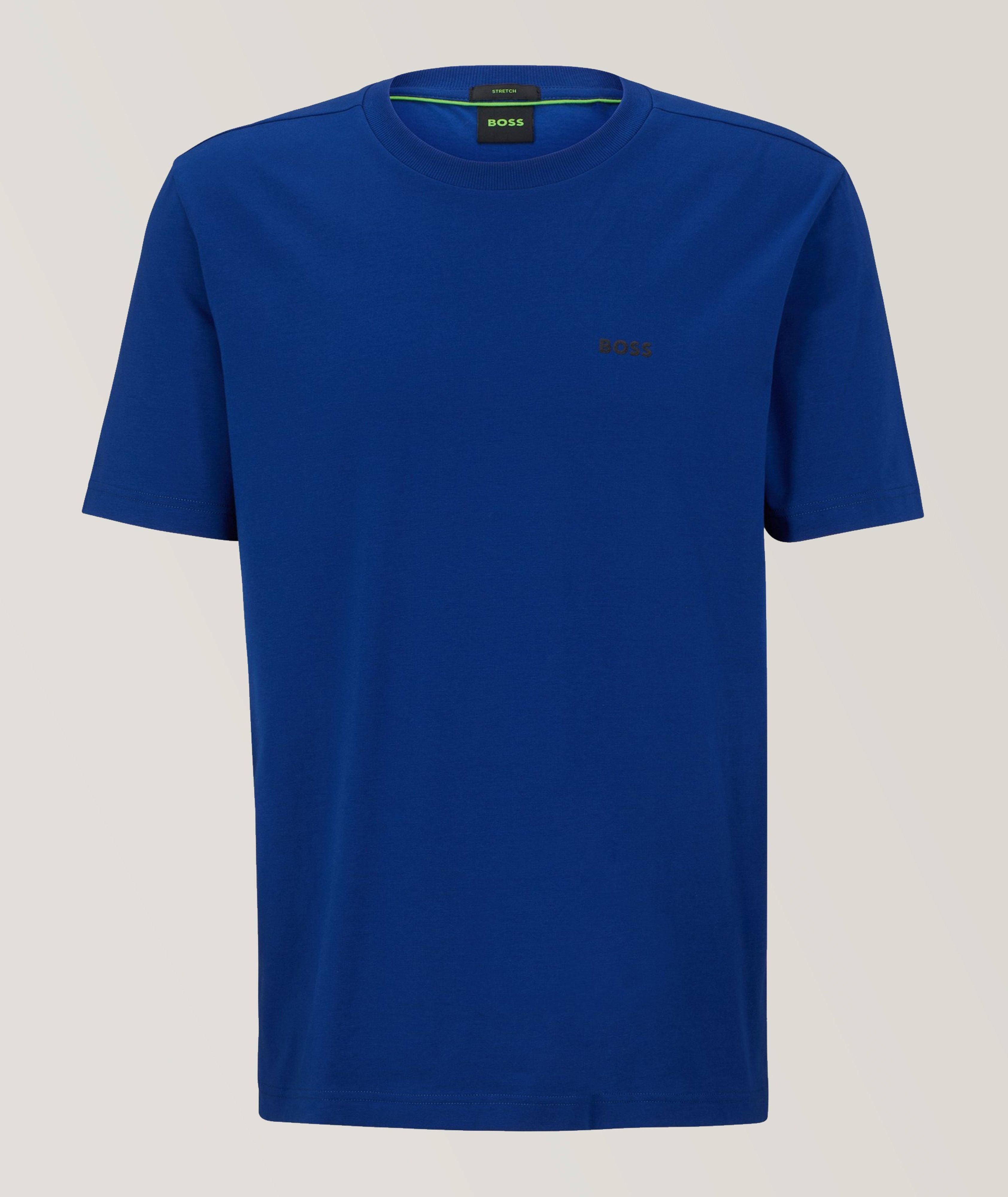 Tape Insert Stretch-Cotton T-Shirt image 0