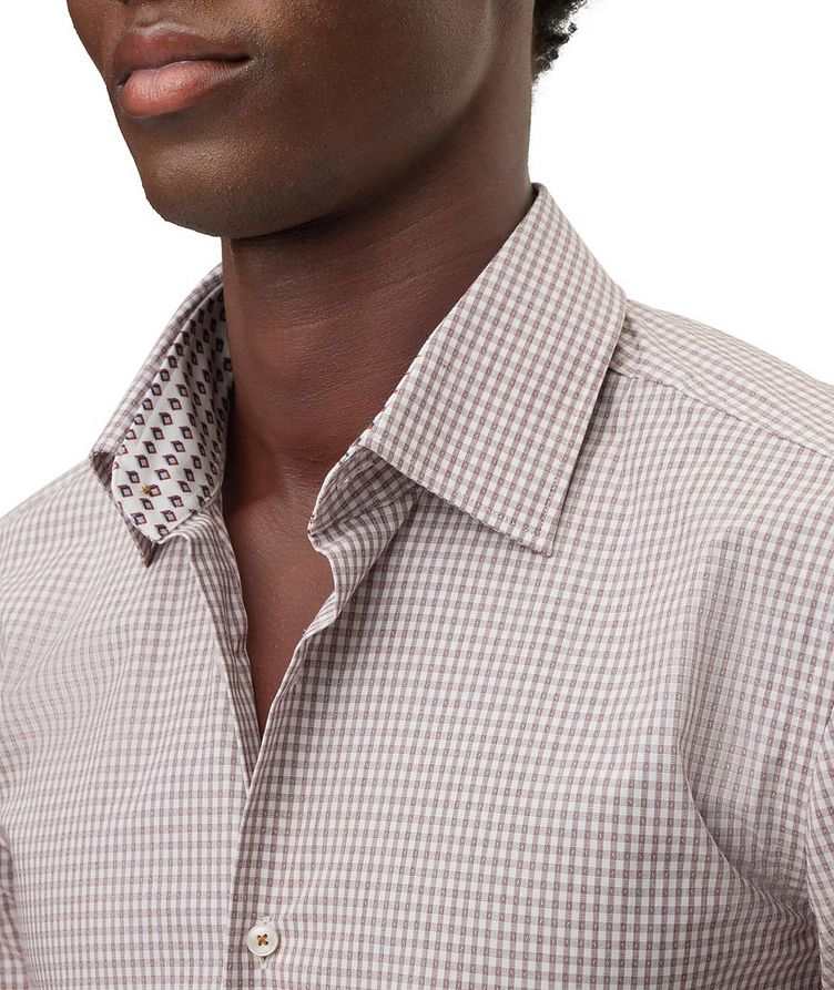 Chemise habillée à motif quadrillé de coupe amincie image 4
