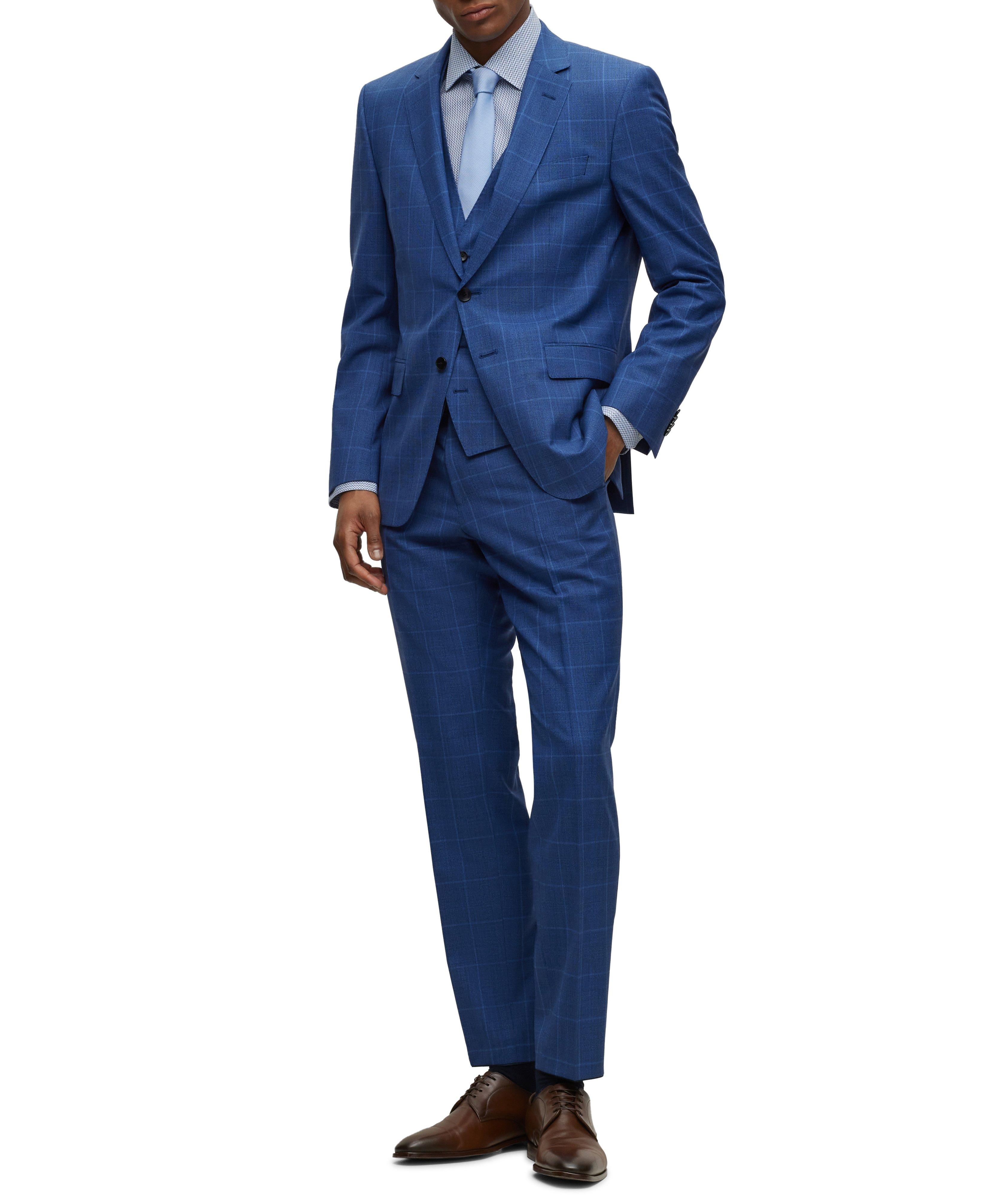 Micro-Pattern Stretch-Cotton Dress Shirt image 5