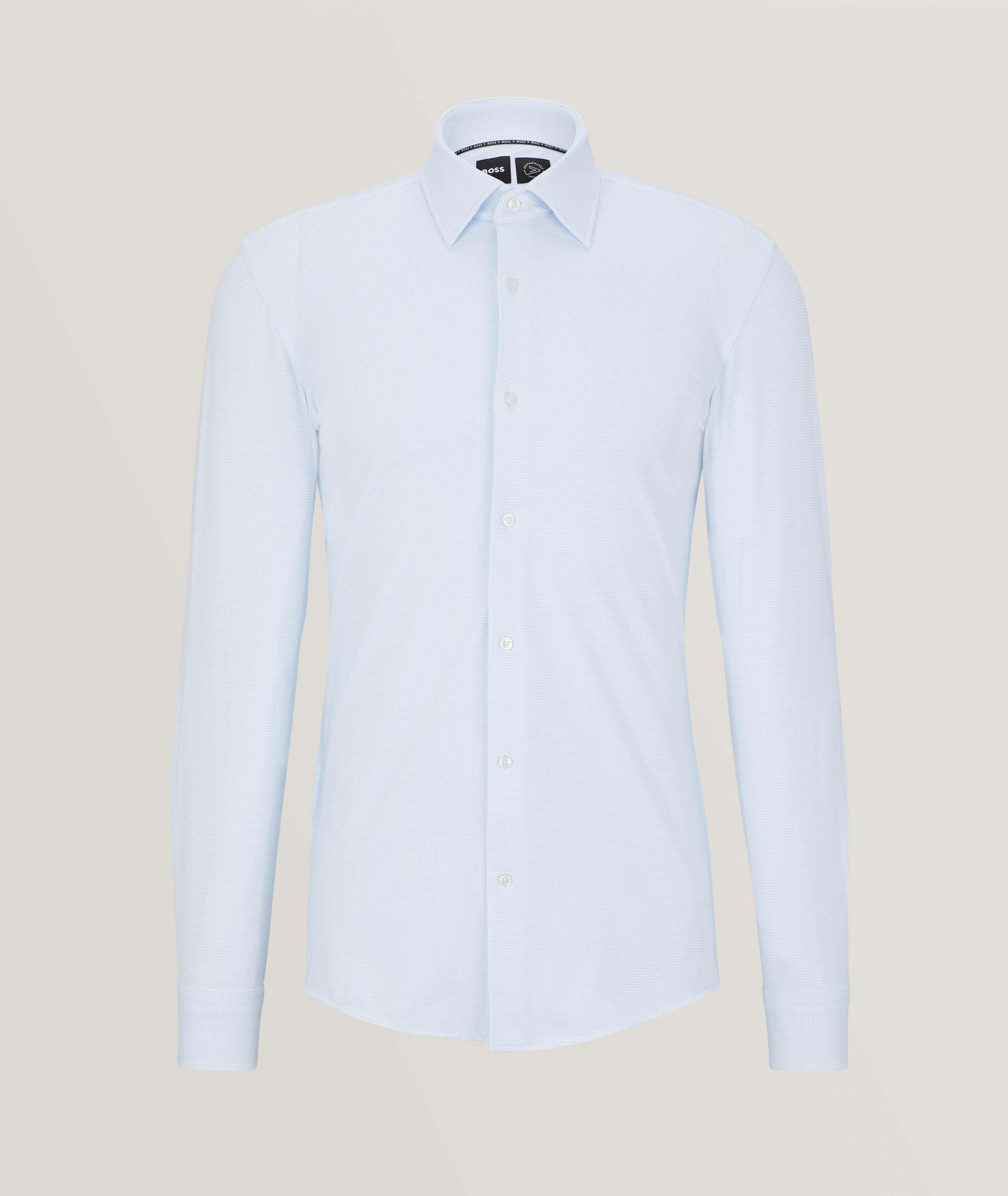 Chemise habillée à motif pointillé de coupe amincie image 0