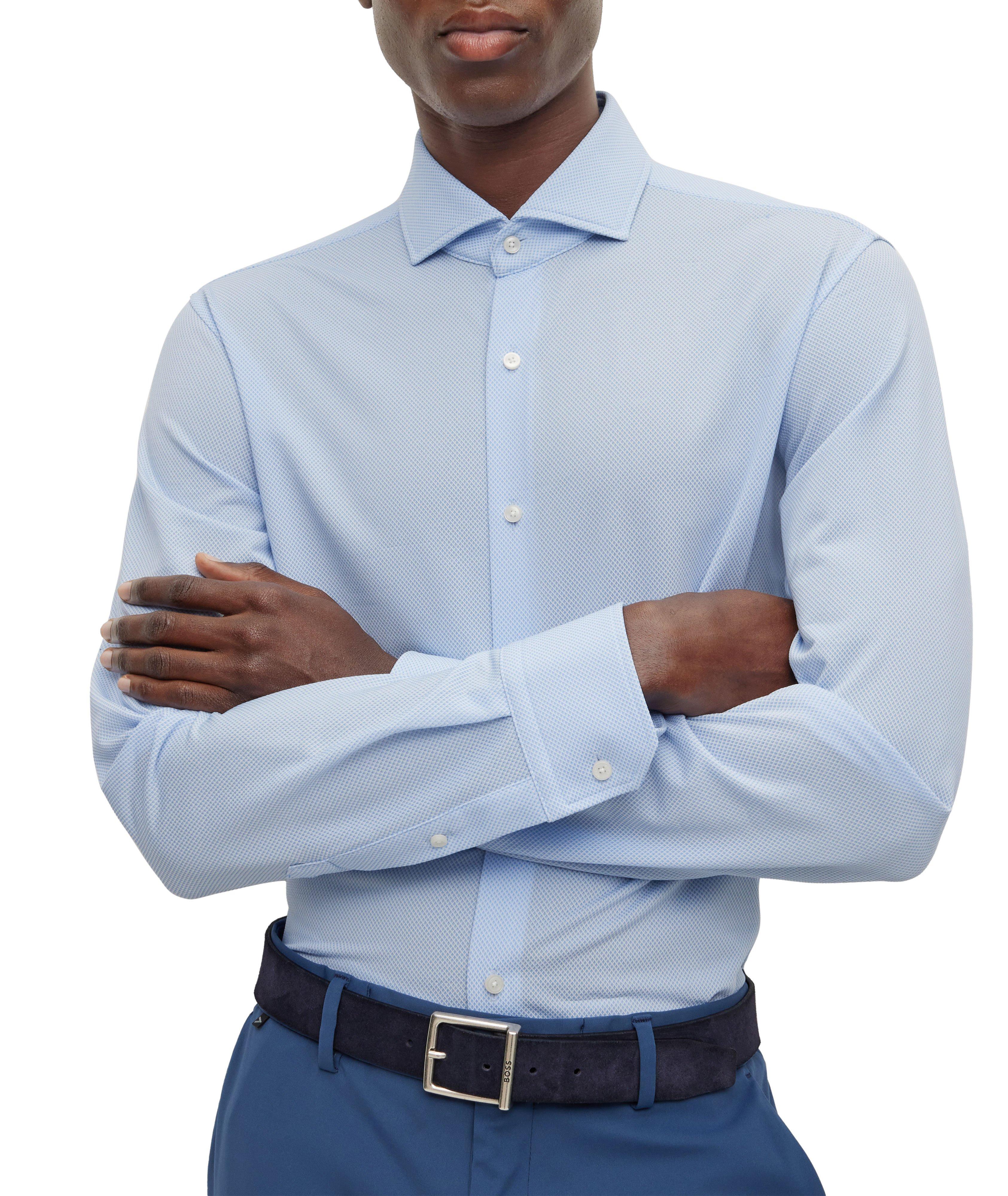 Chemise habillée en tissu extensible de coupe contemporaine image 3