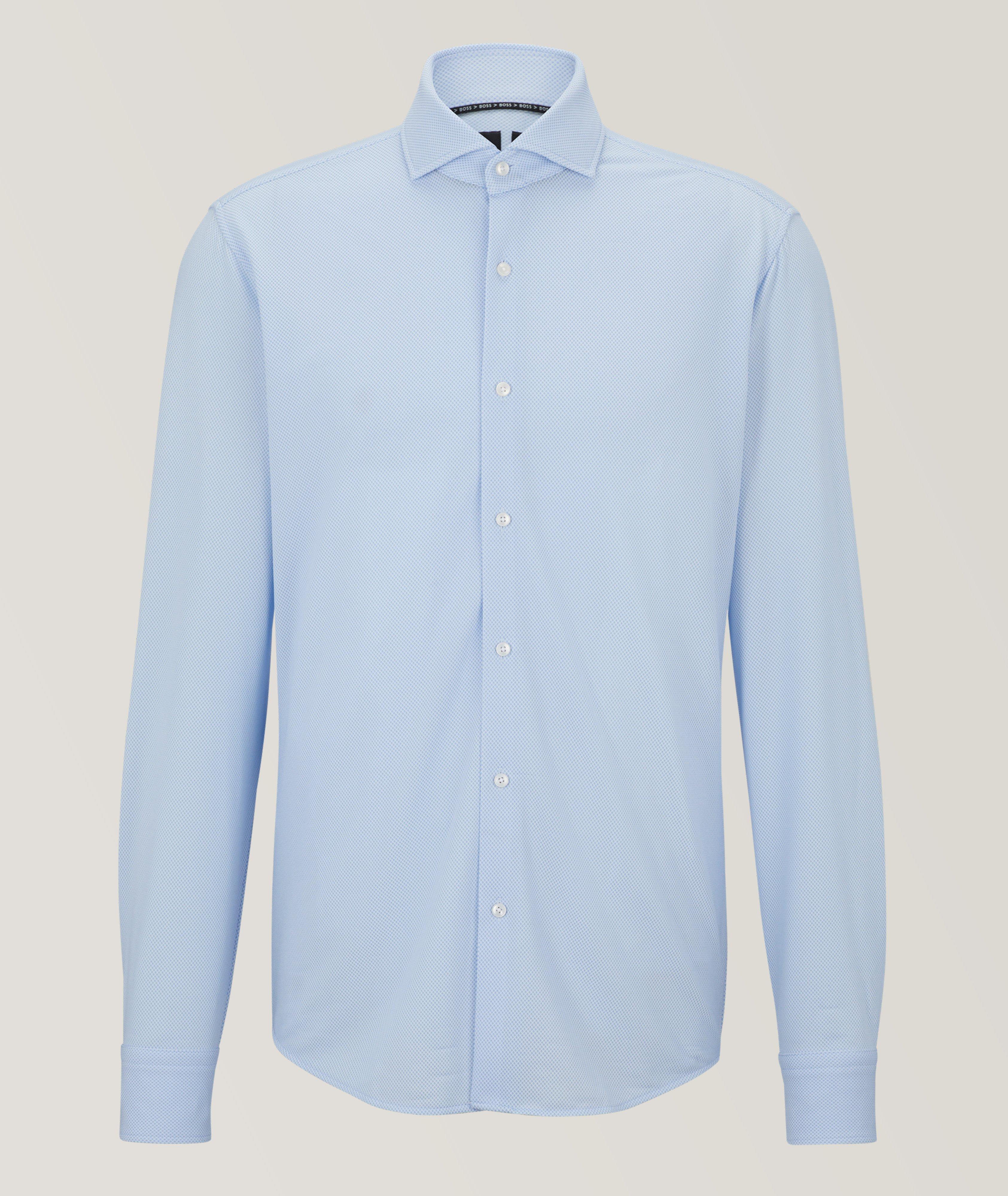 Chemise habillée en tissu extensible de coupe contemporaine image 0