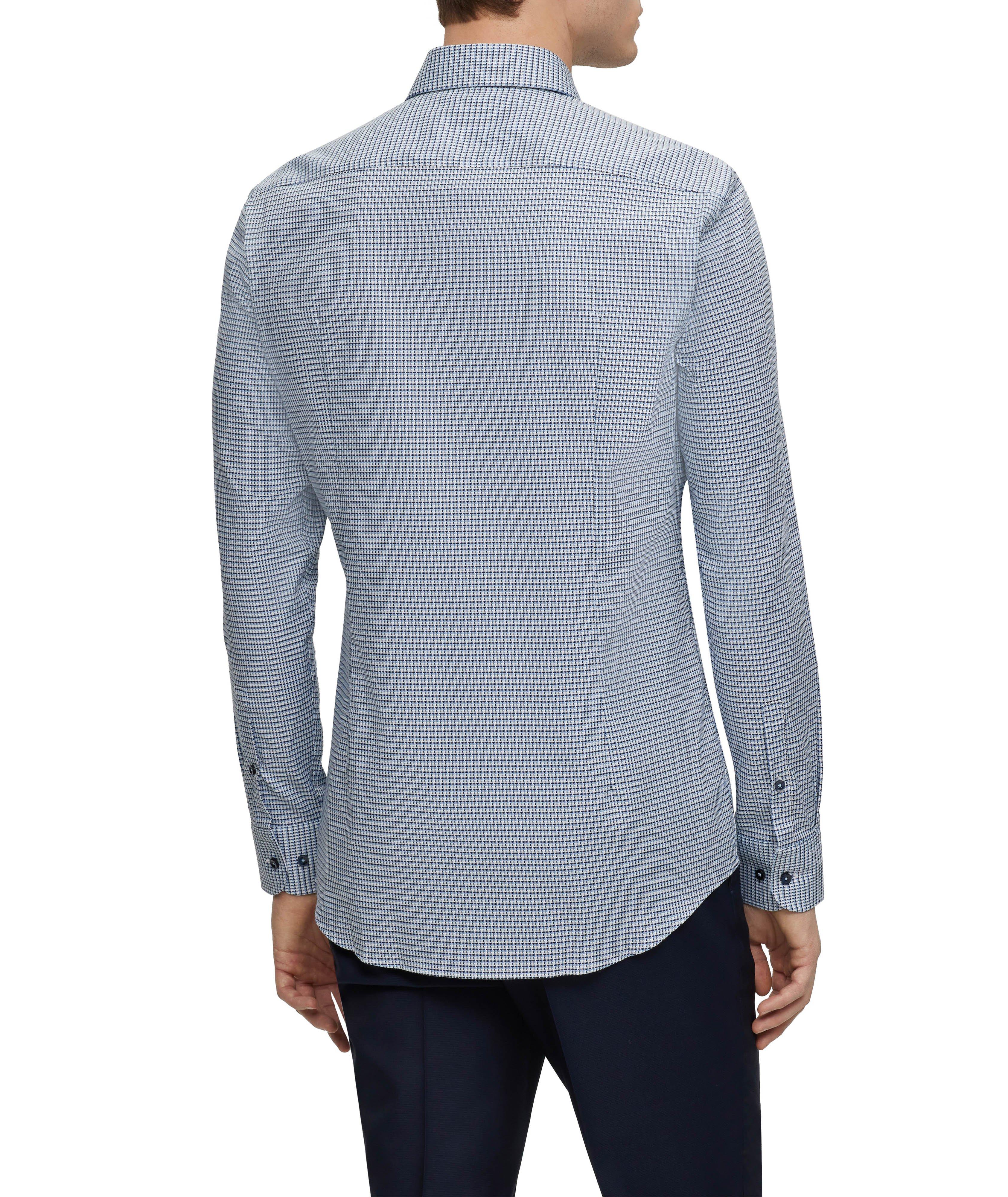 Micro Check Stretch-Cotton Dress Shirt image 2
