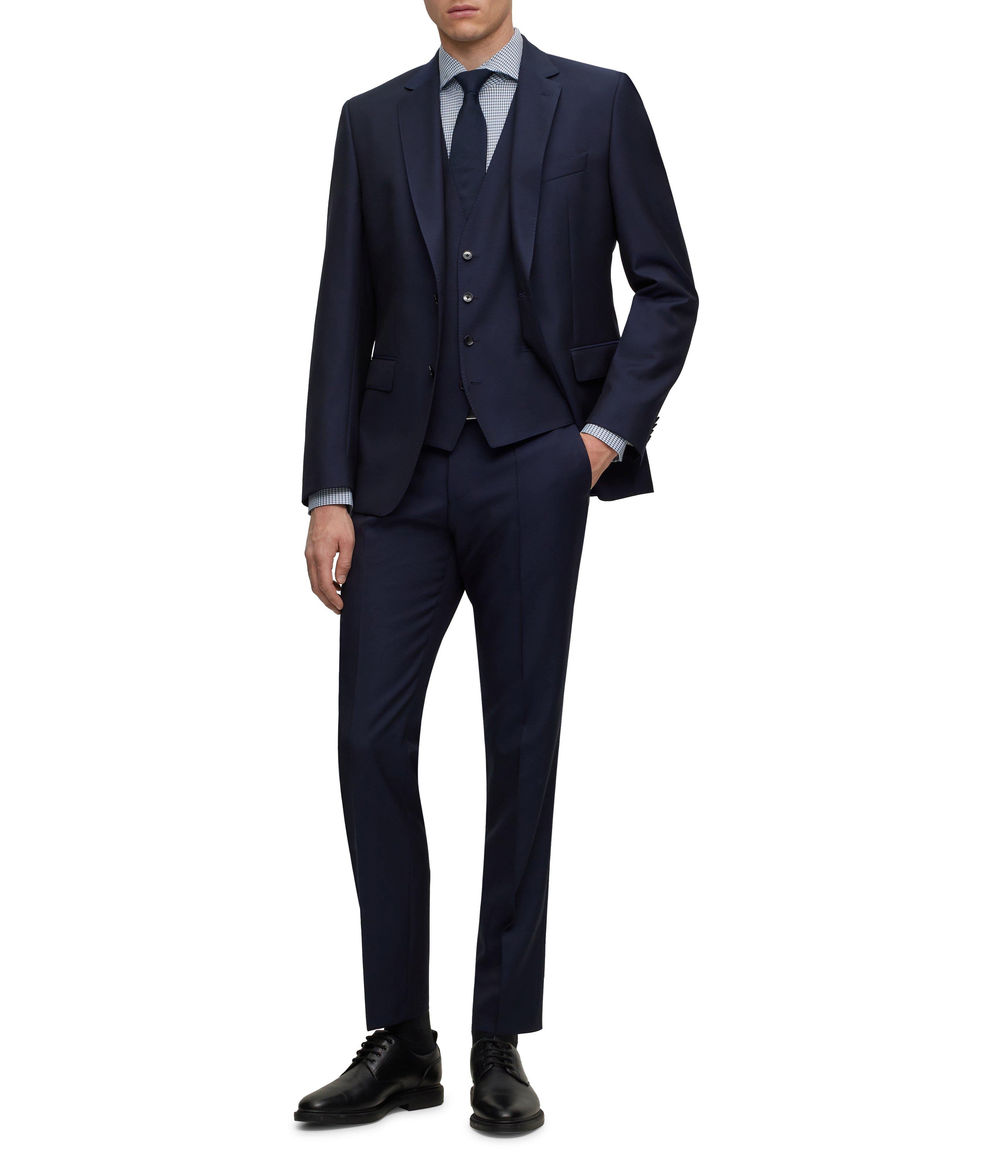 Micro Check Stretch-Cotton Dress Shirt image 5