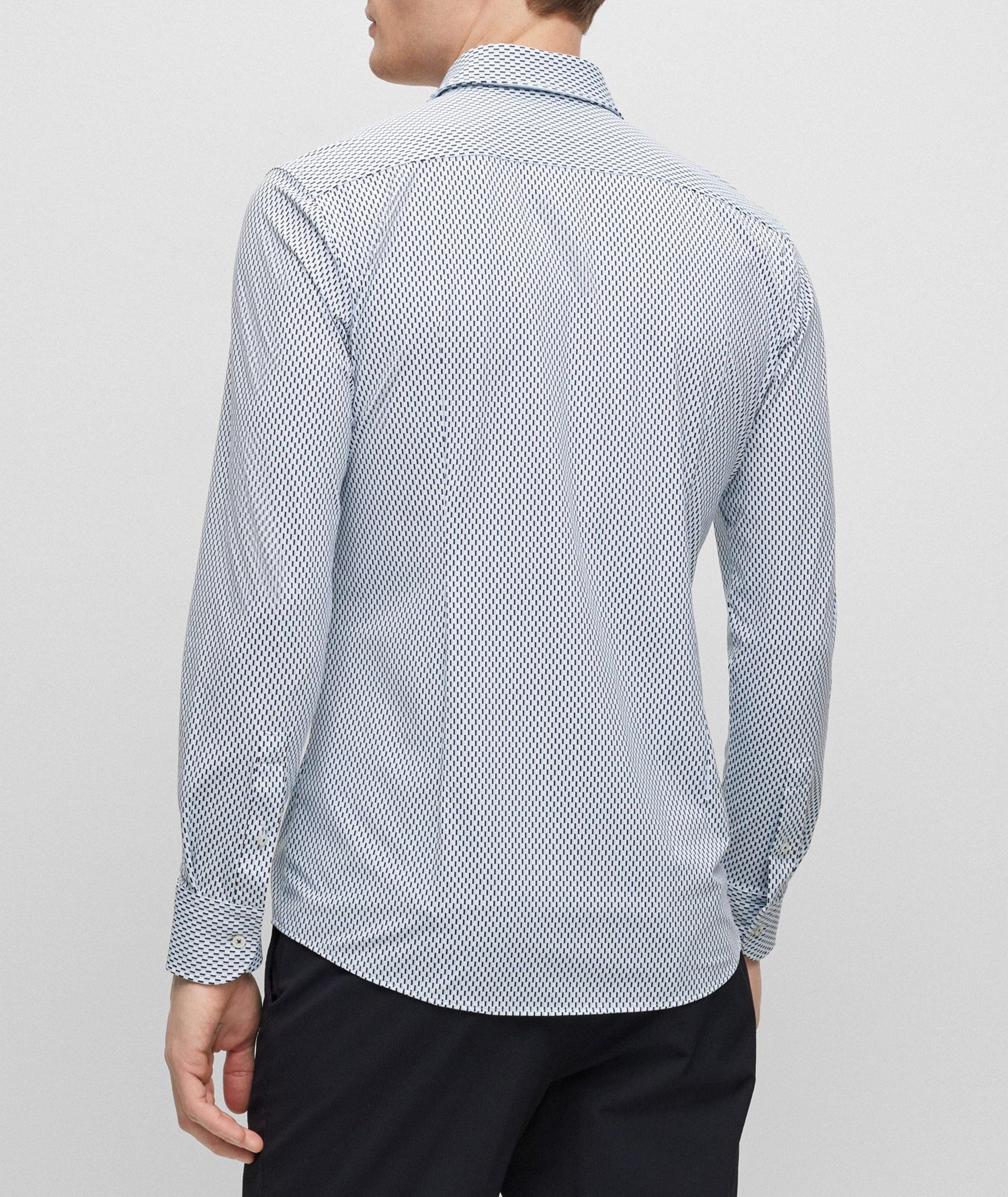 Slim-Fit Neat Pattern Technical Fabric Dress Shirt image 2