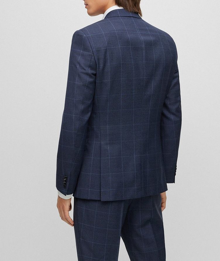 Slim-Fit Checked Pattern Virgin-Wool Suit image 2