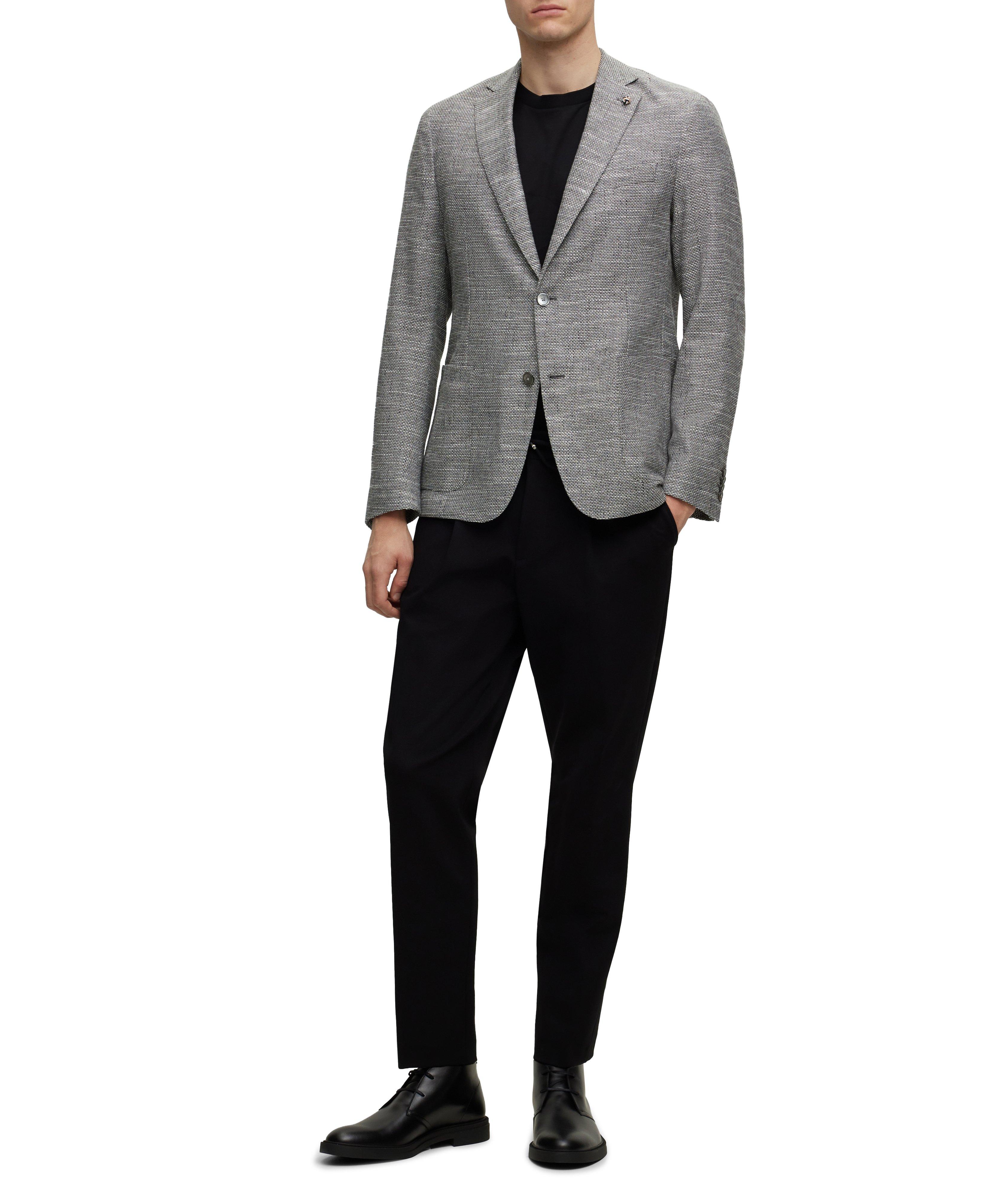 Slim-Fit Micro-Pattern Cotton-Blend Sport Jacket image 4