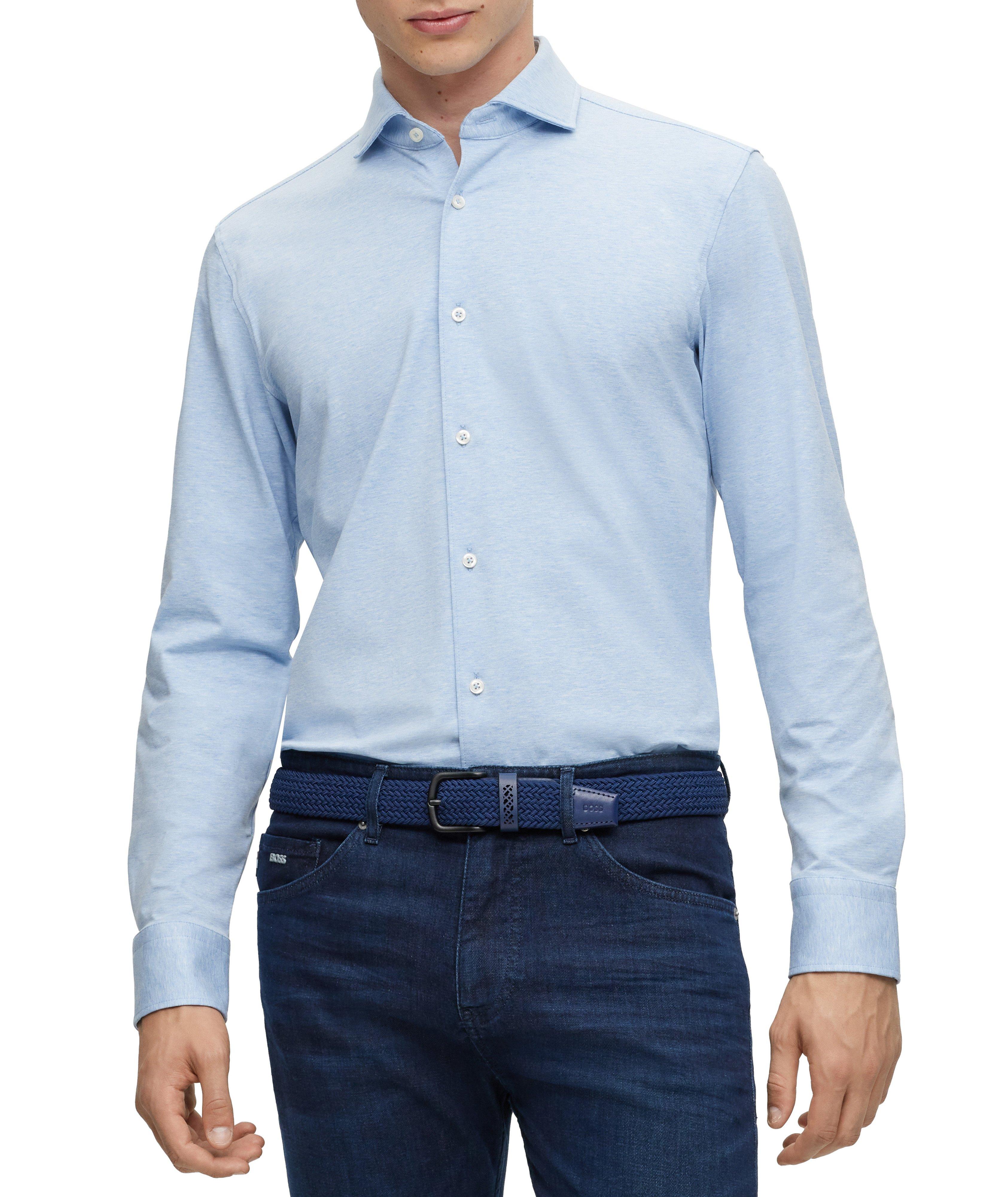 Stretch-Jersey Cotton Dress Shirt image 1